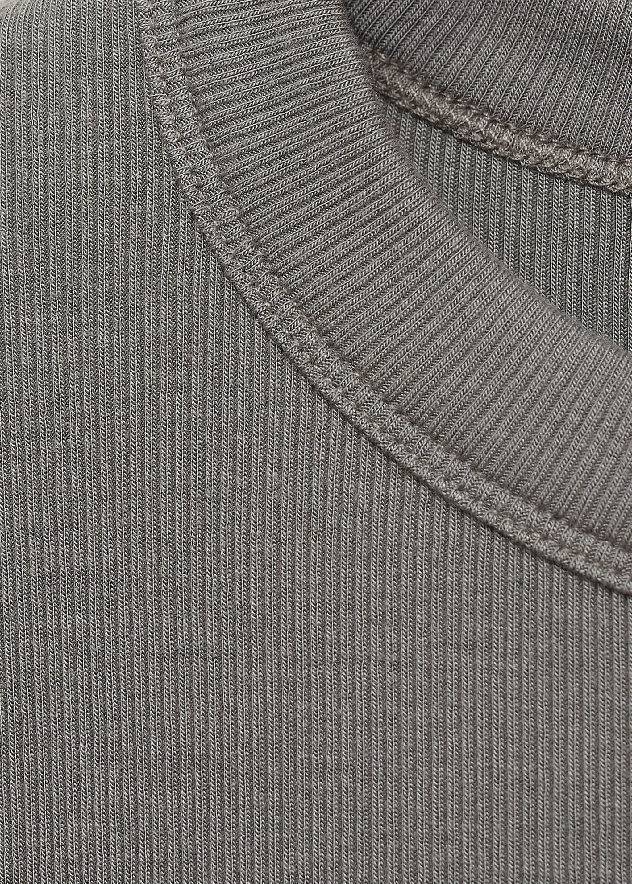 Tailliertes Kurzarm-T-Shirt - Detail des Artikels 8, Hellbraun/Pastellbraun. Ref: 87064078-00.