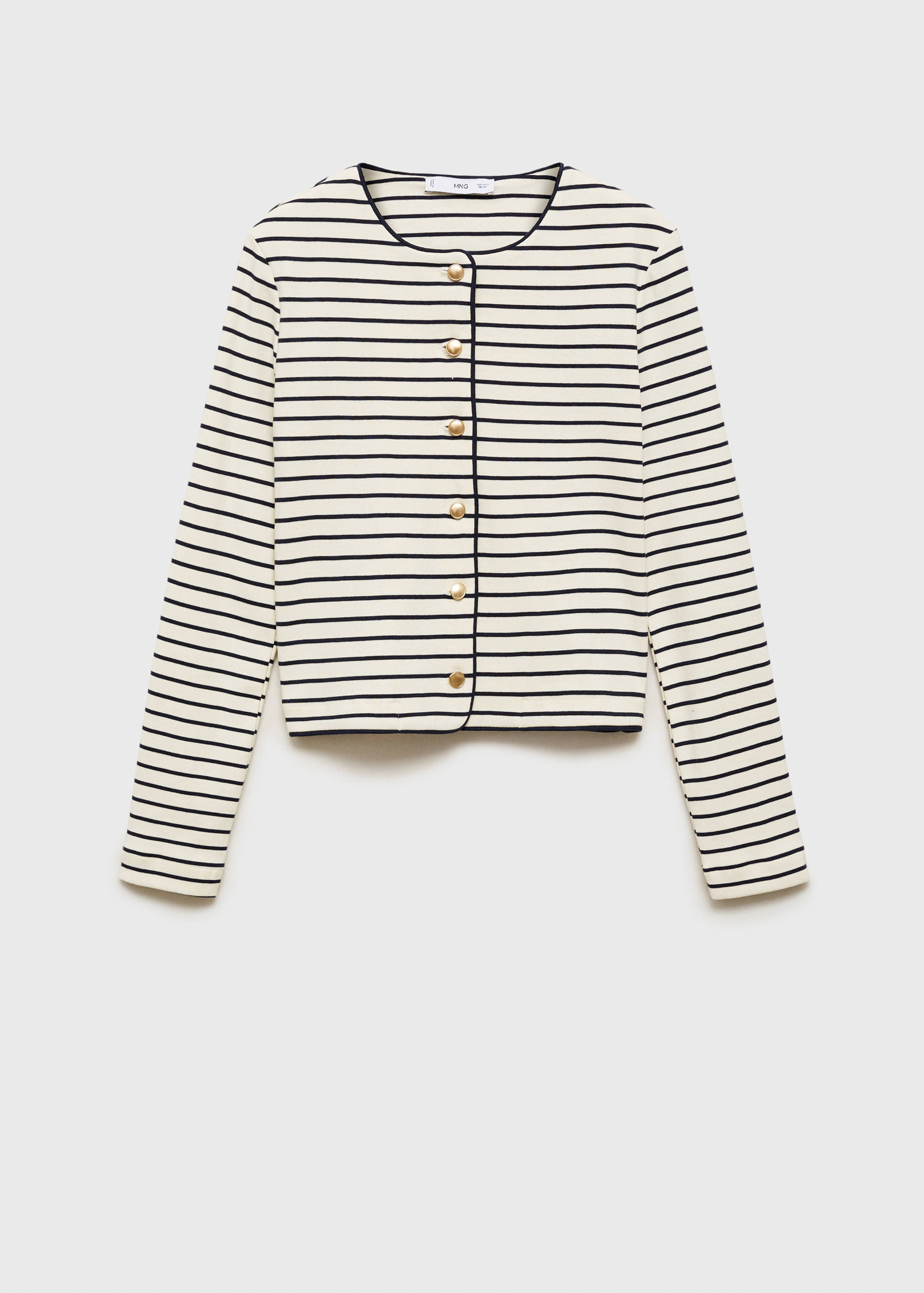 Stripped knit cardigan - Article without model