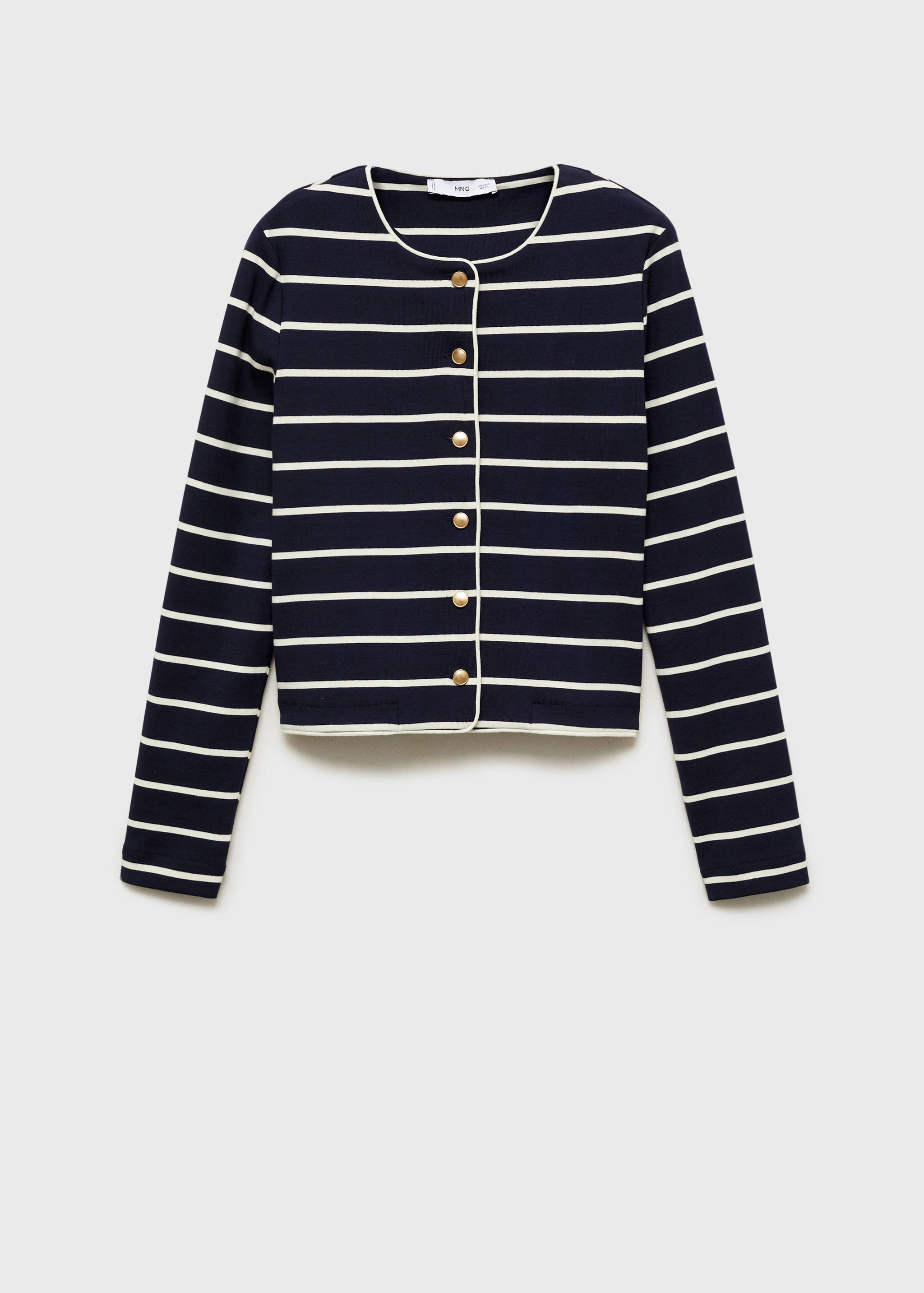 Cardigan maille rayures - Article sans modèle