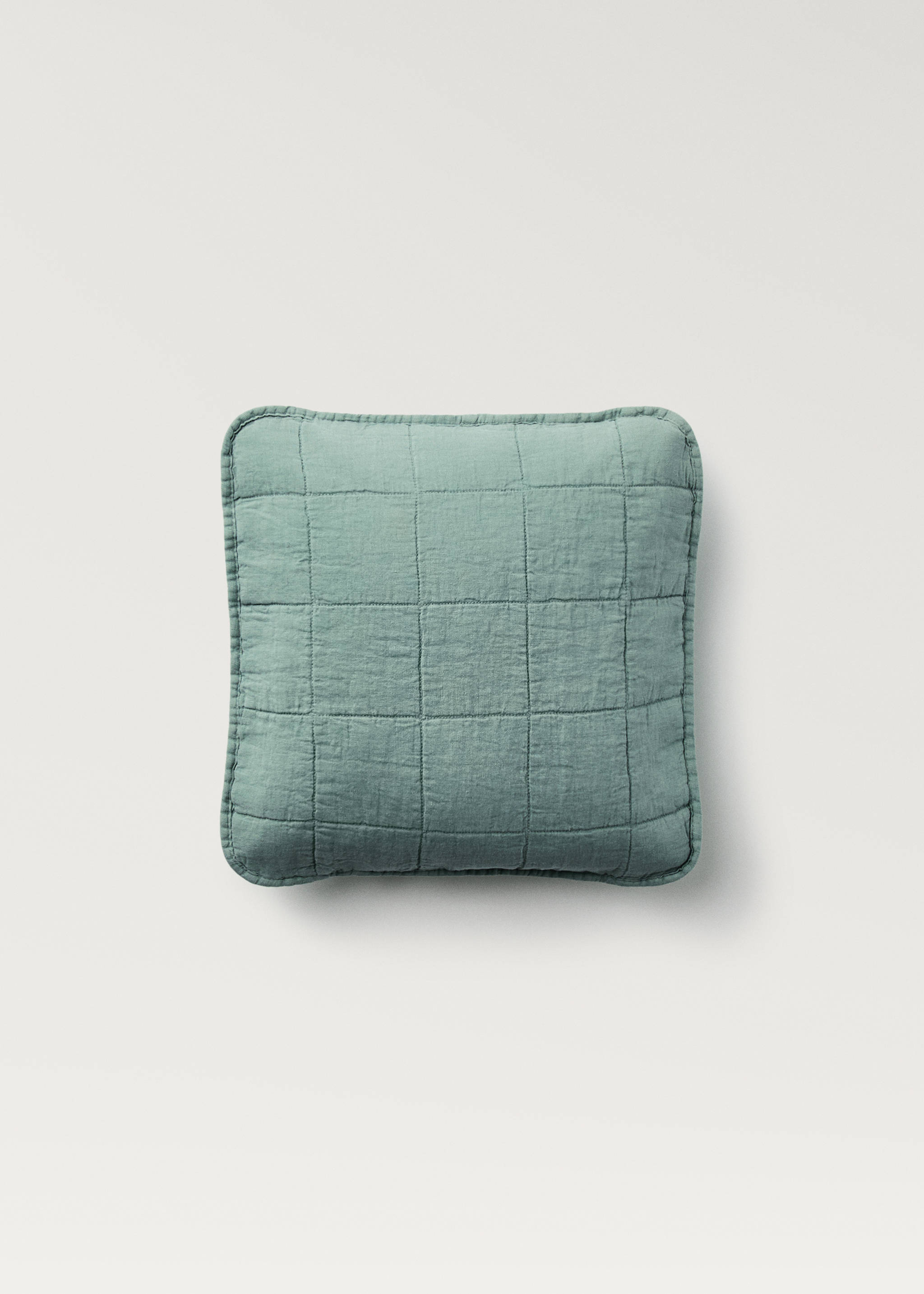 Linen-cotton garment-dyed children's bed cushion cover, 40x40 cm - Article without model