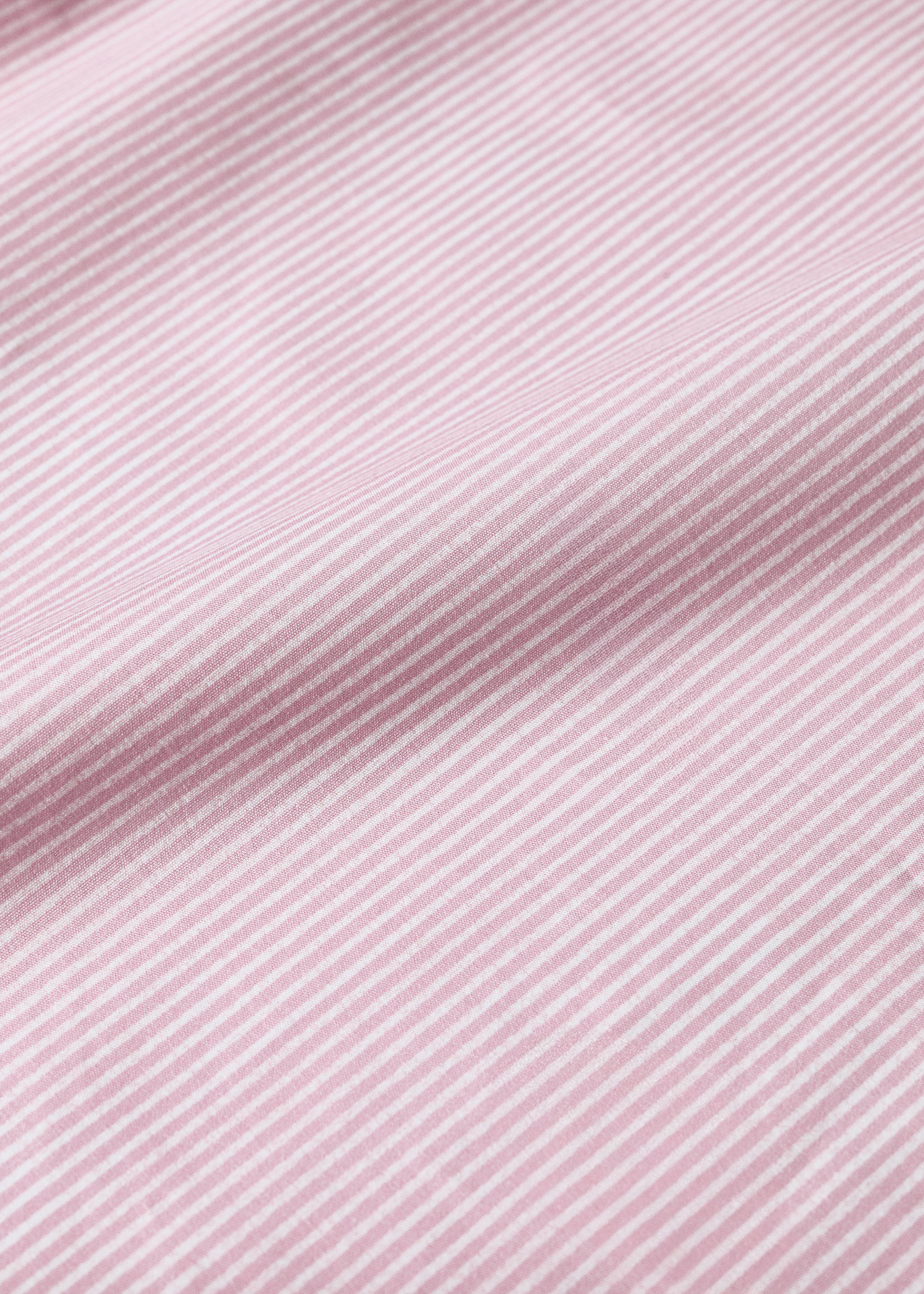 Cotton percale striped fitted sheet for cot - Details of the article 2