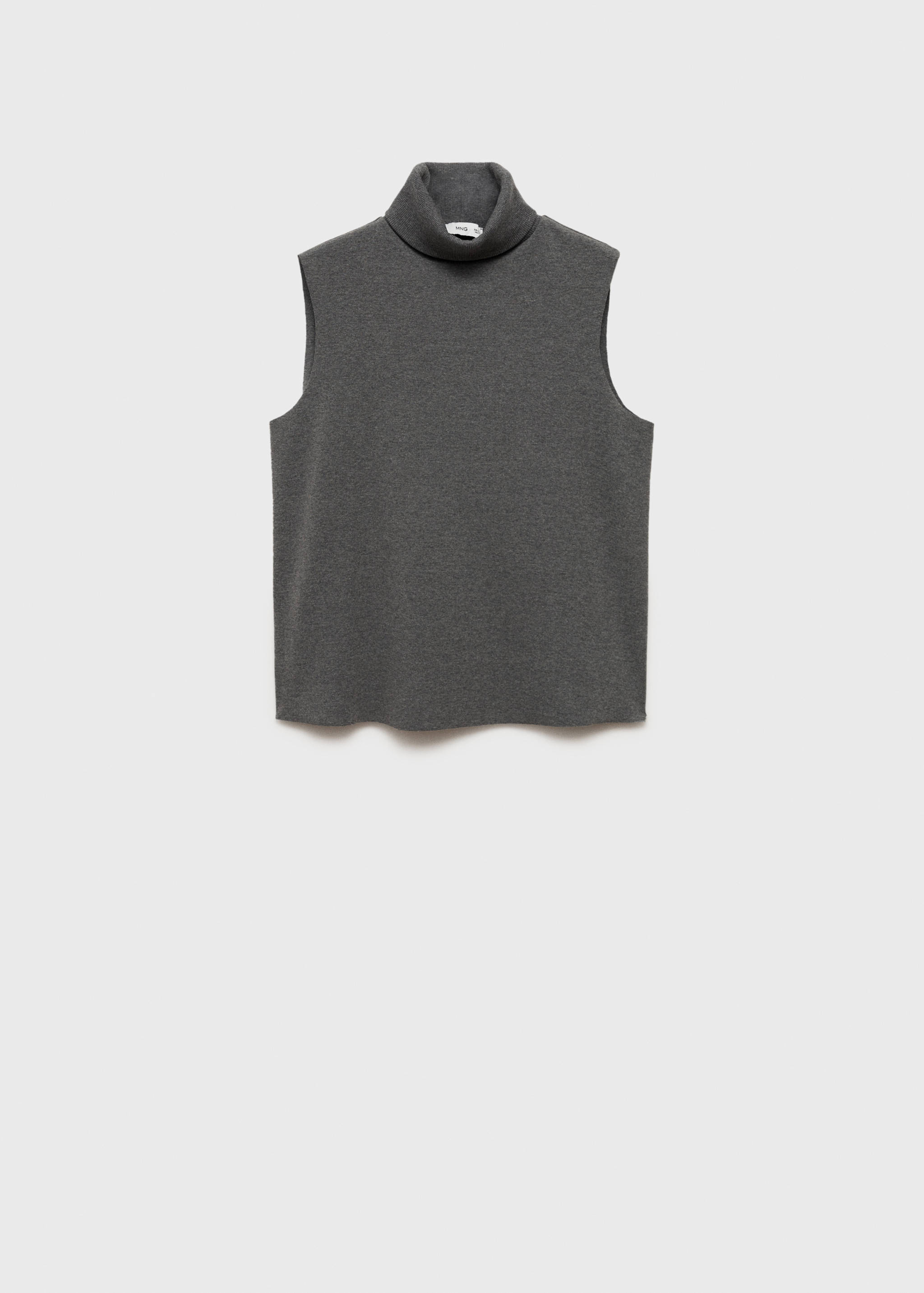 Sleeveless turtleneck top - Article without model