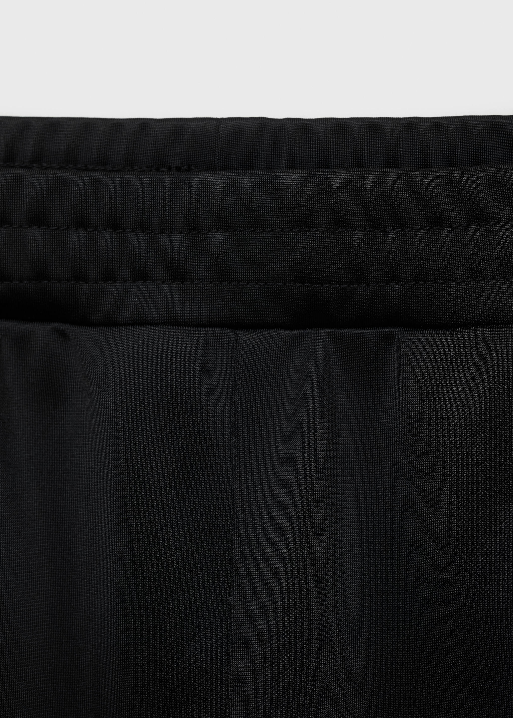 Contrasting-stripe jogger trousers - Details of the article 0