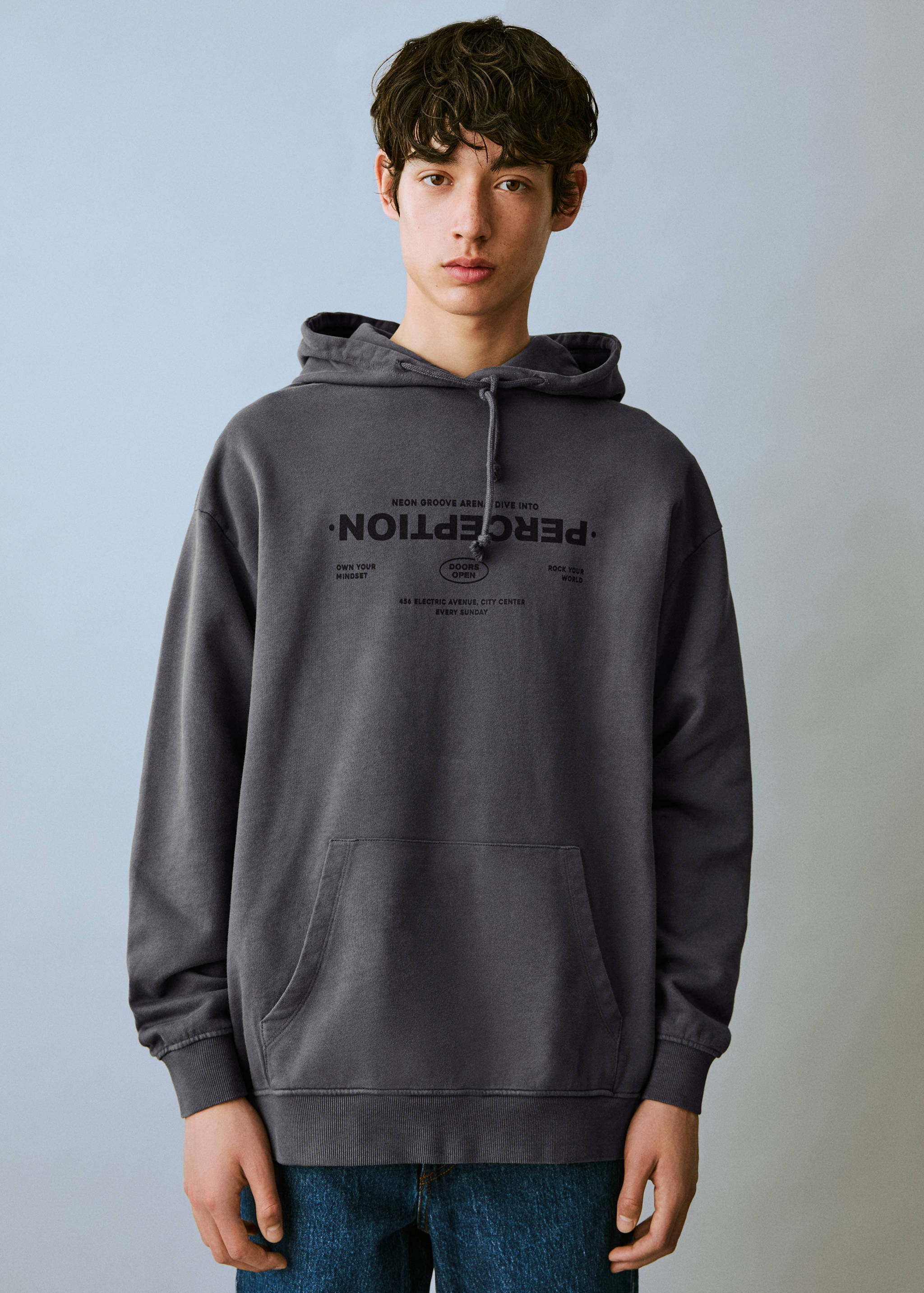 Kangaroo message sweatshirt - Medium plane