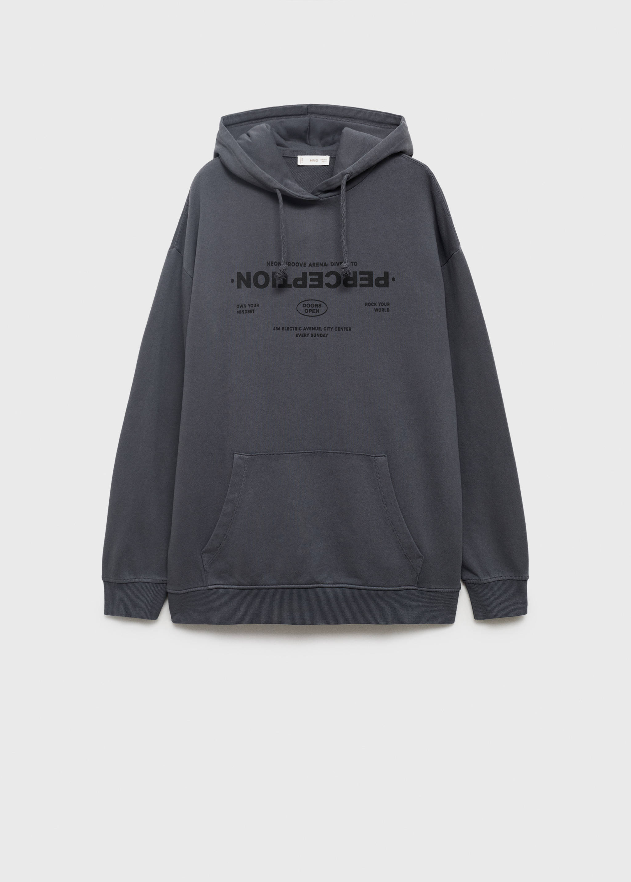 Sweatshirt munkficka budskap - Artikel utan modell