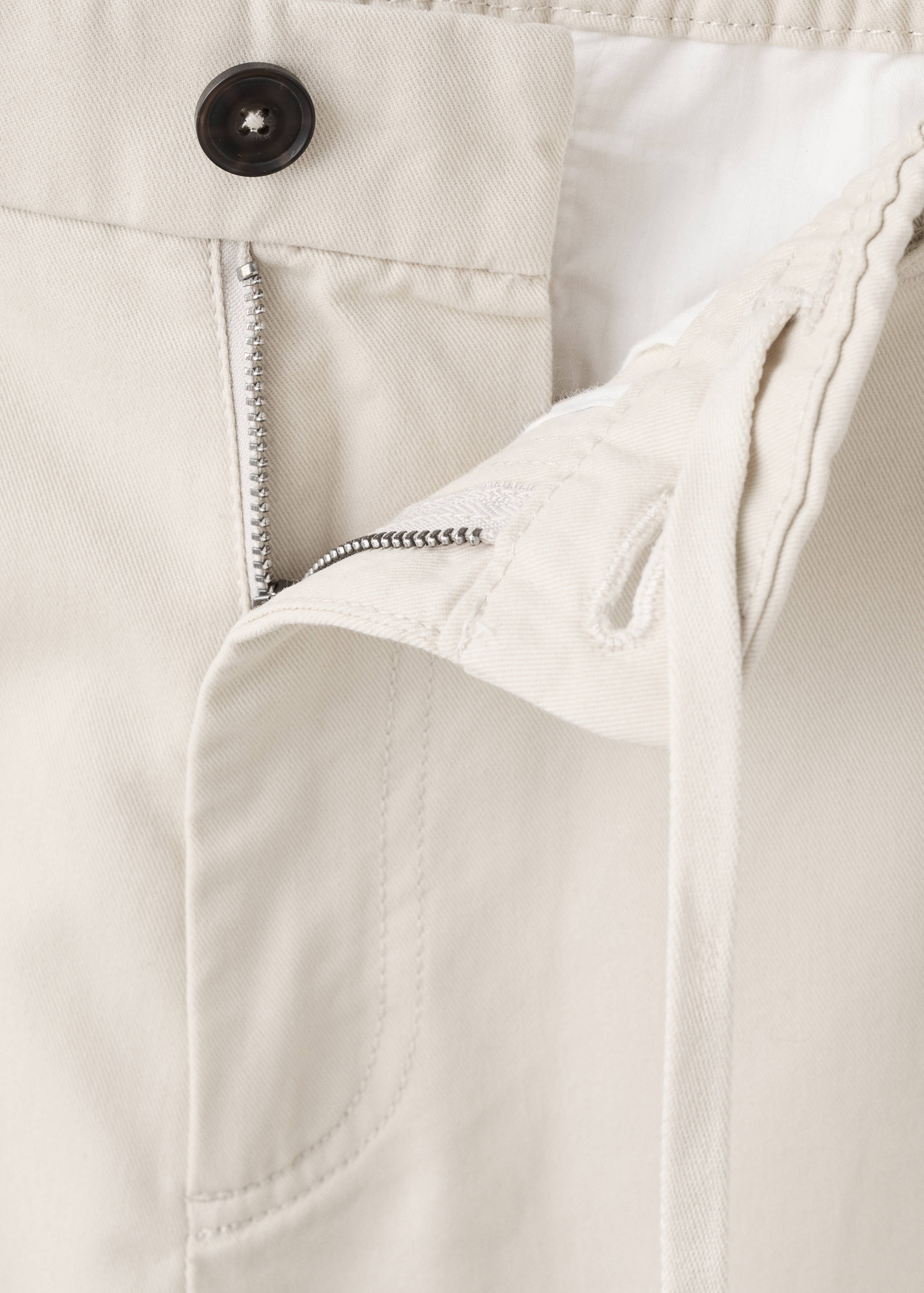 Stretch fabric slim-fit pants with drawstring - Details of the article 8
