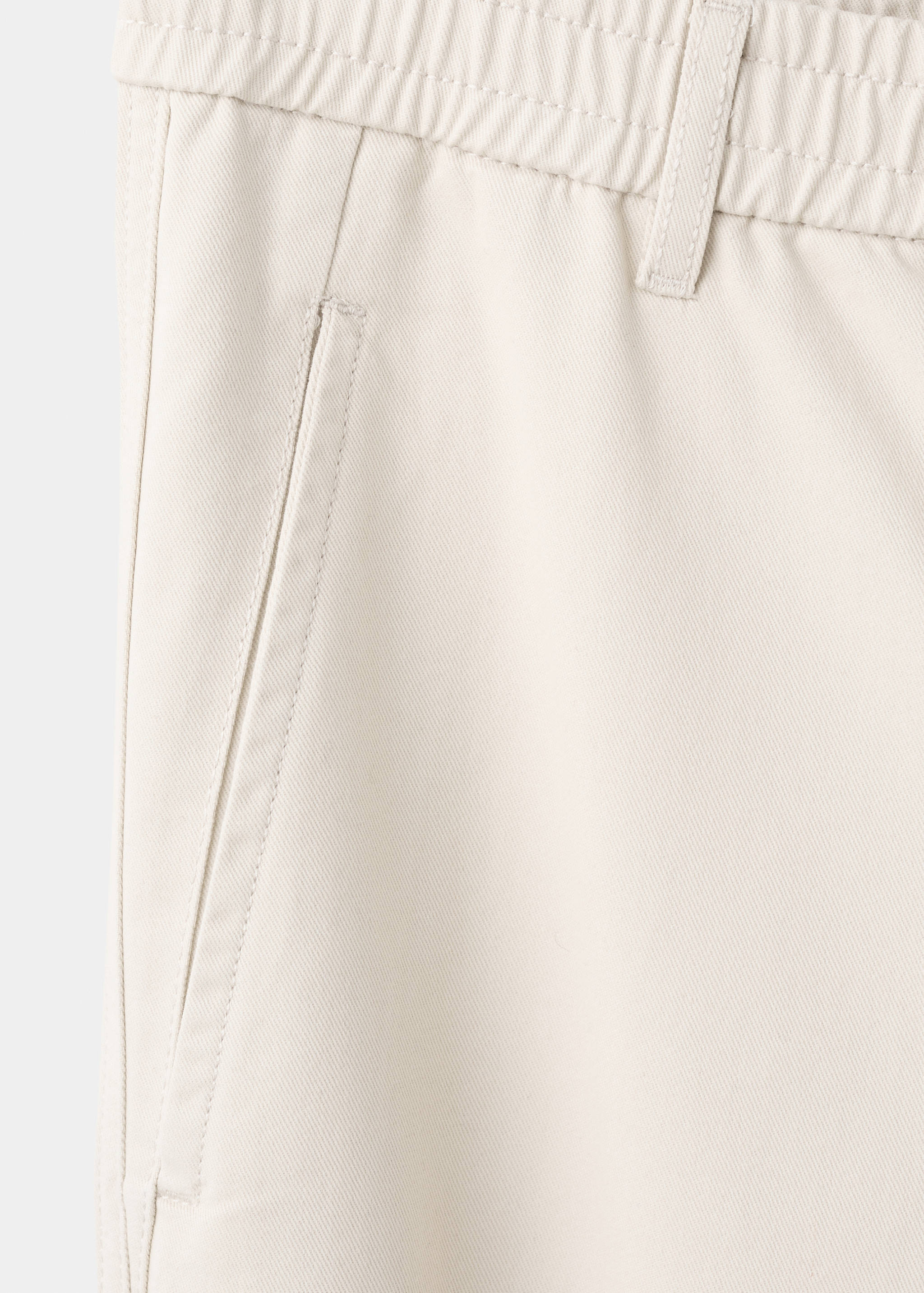 Stretch fabric slim-fit pants with drawstring - Details of the article 0