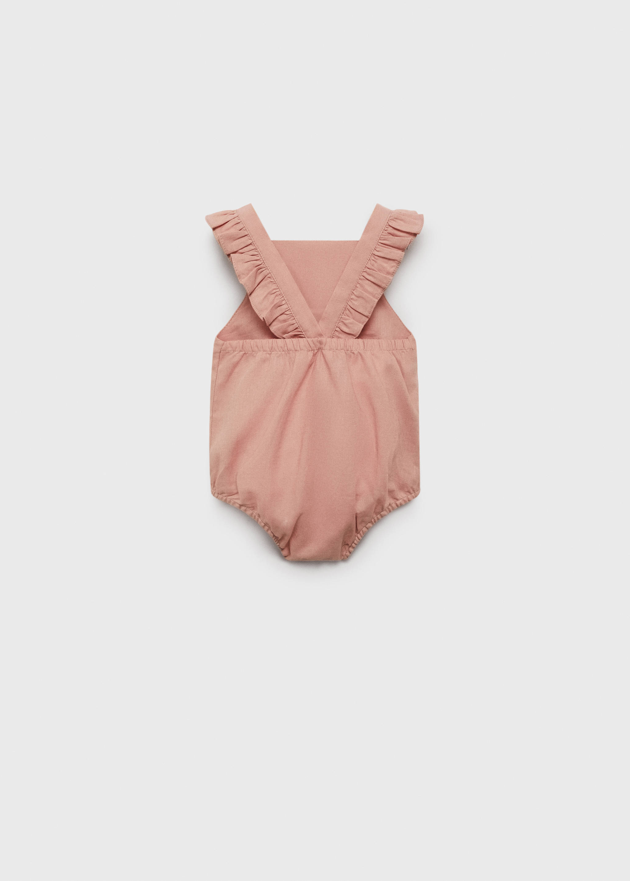 Linen romper - Reverse of the article