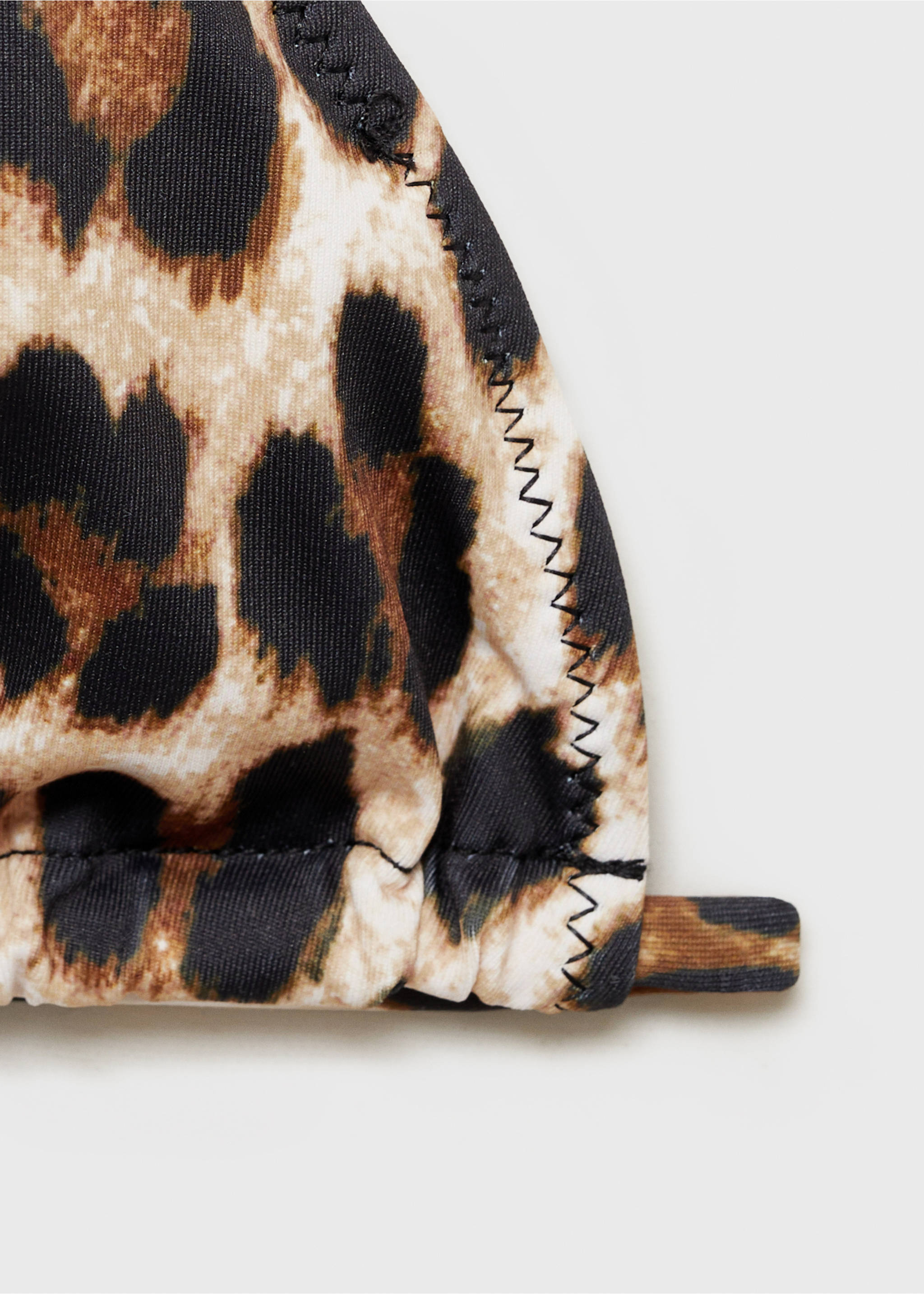 Bikini-Top mit Leopardenmuster - Detail des Artikels 8, Braun. Ref: 87064392-00.