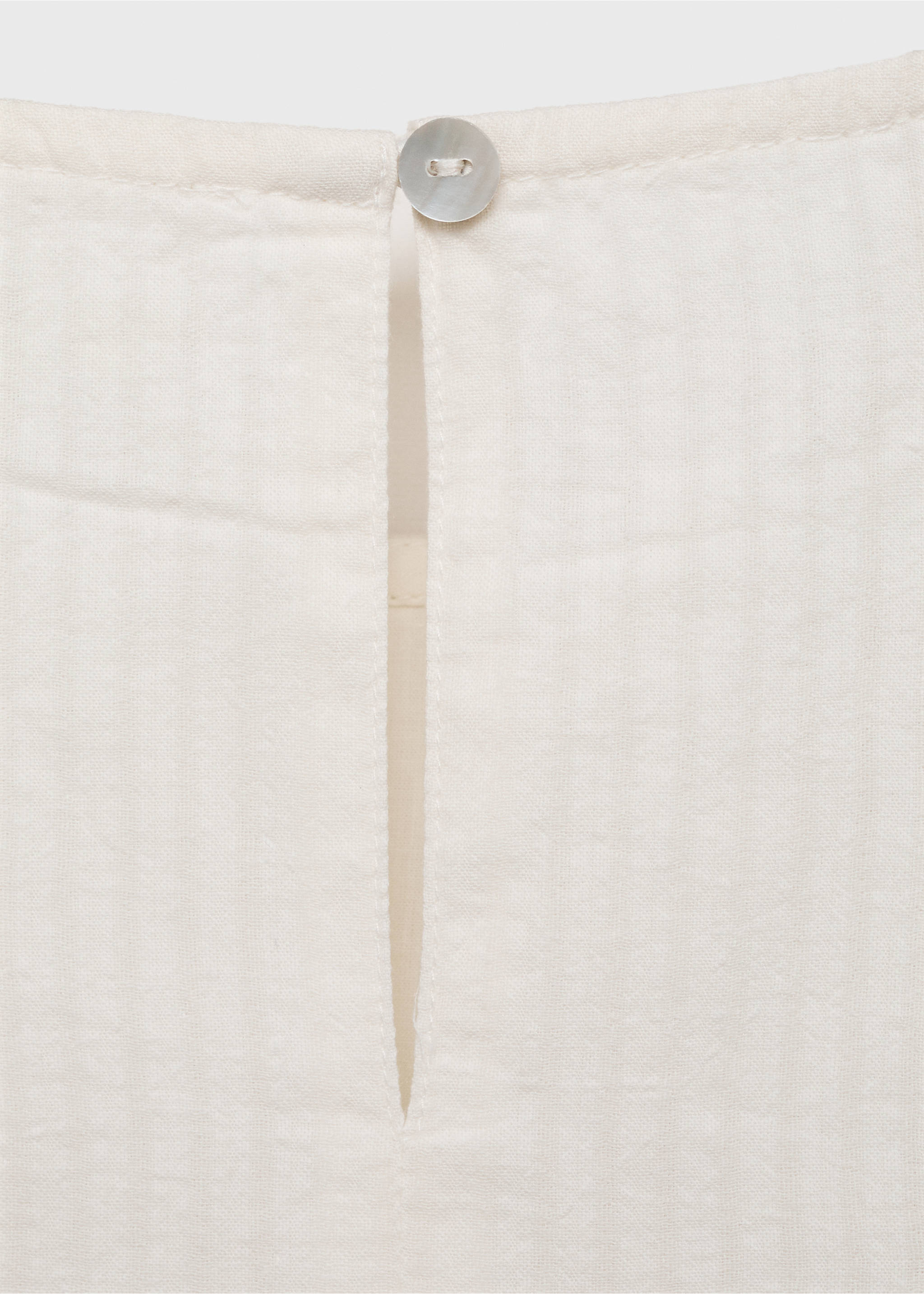 Polka-dots cotton dress - Details of the article 0, Off White. Ref: 87064398-00.