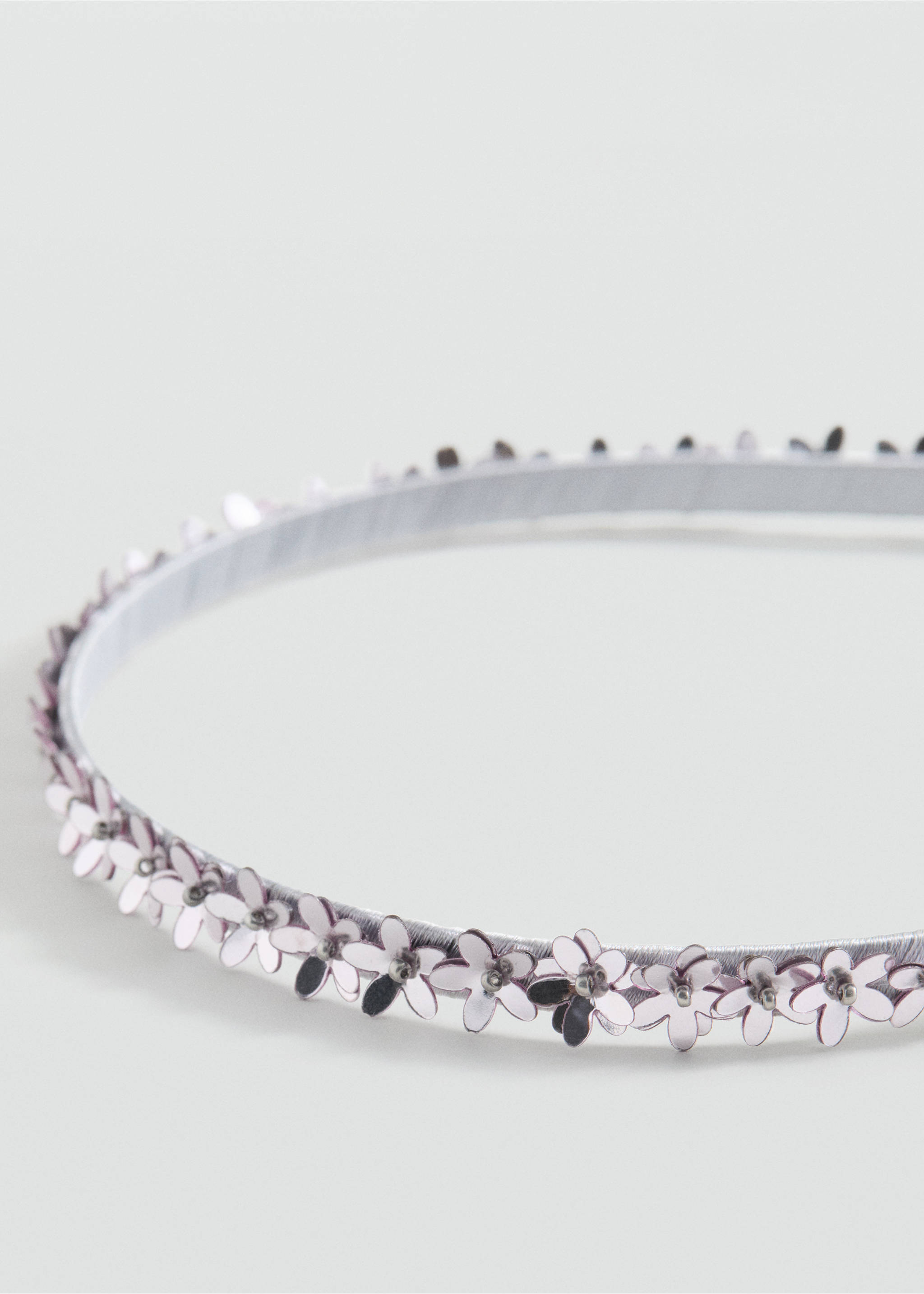 Bloemenhaarband - Middenvlak, Zilver. Ref: 87064399-00.