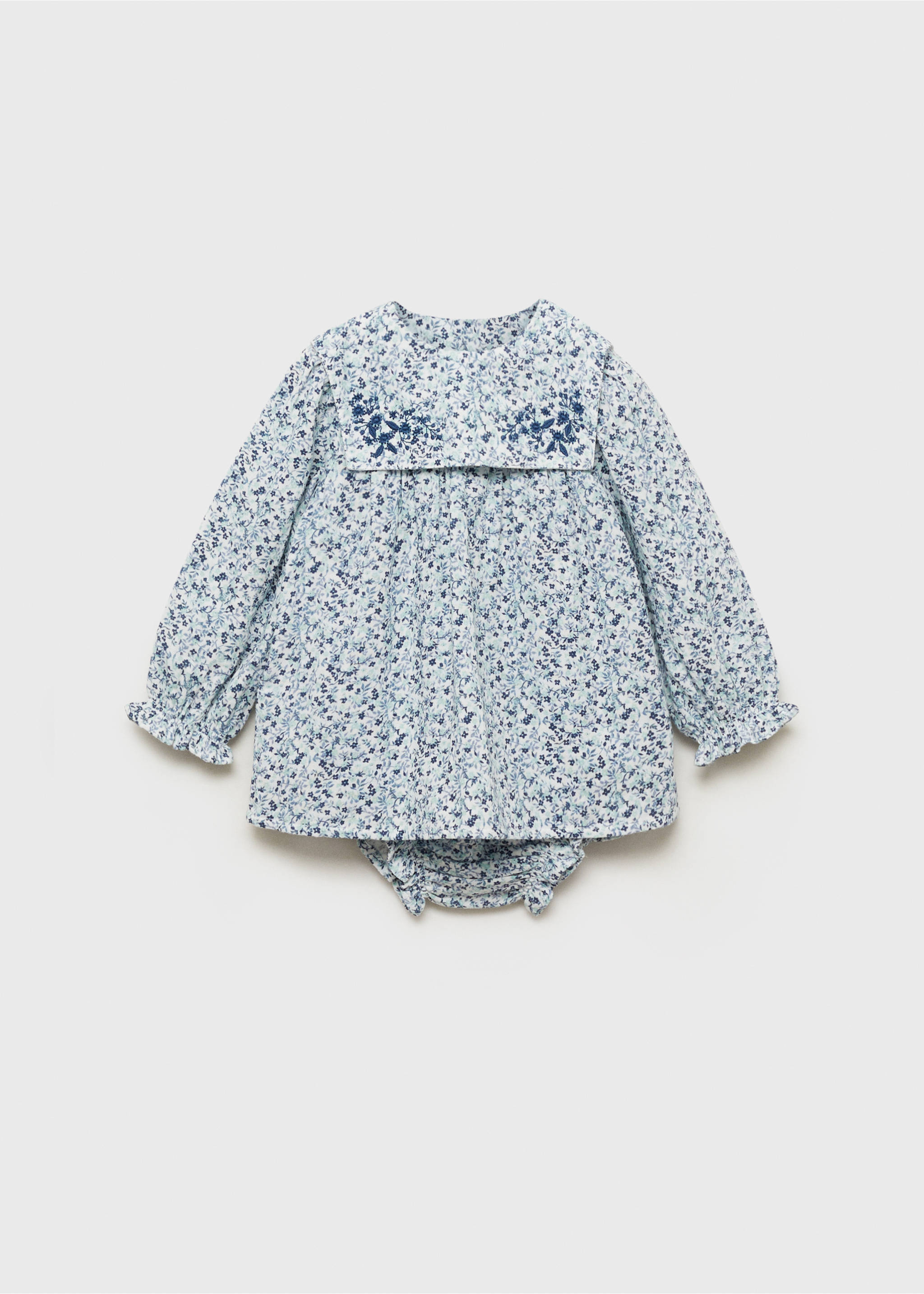 Robe et culotte imprimées - Article sans modèle, Bleu. Ref: 87064401-00.