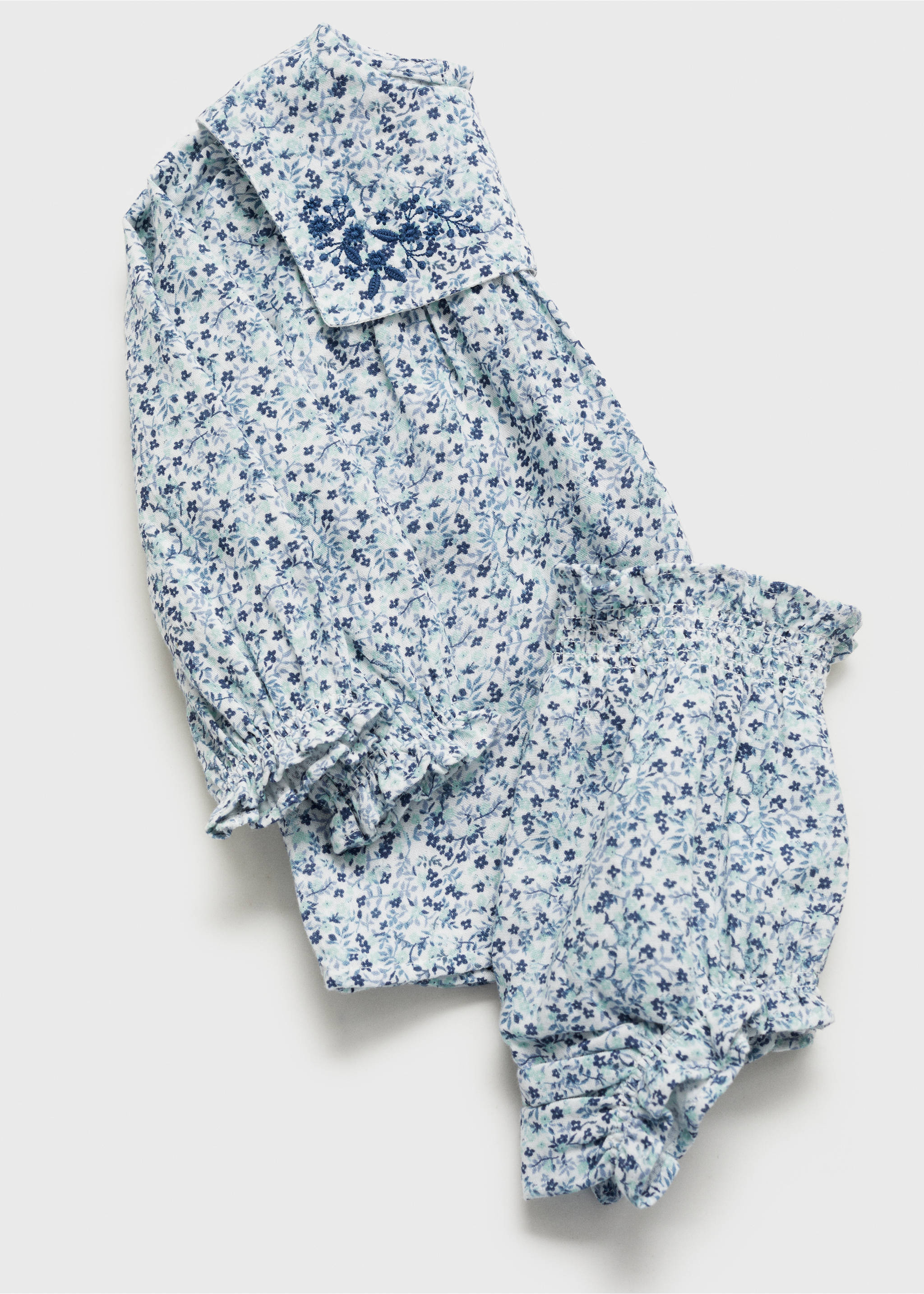 Robe et culotte imprimées - Détail de l'article 8, Bleu. Ref: 87064401-00.