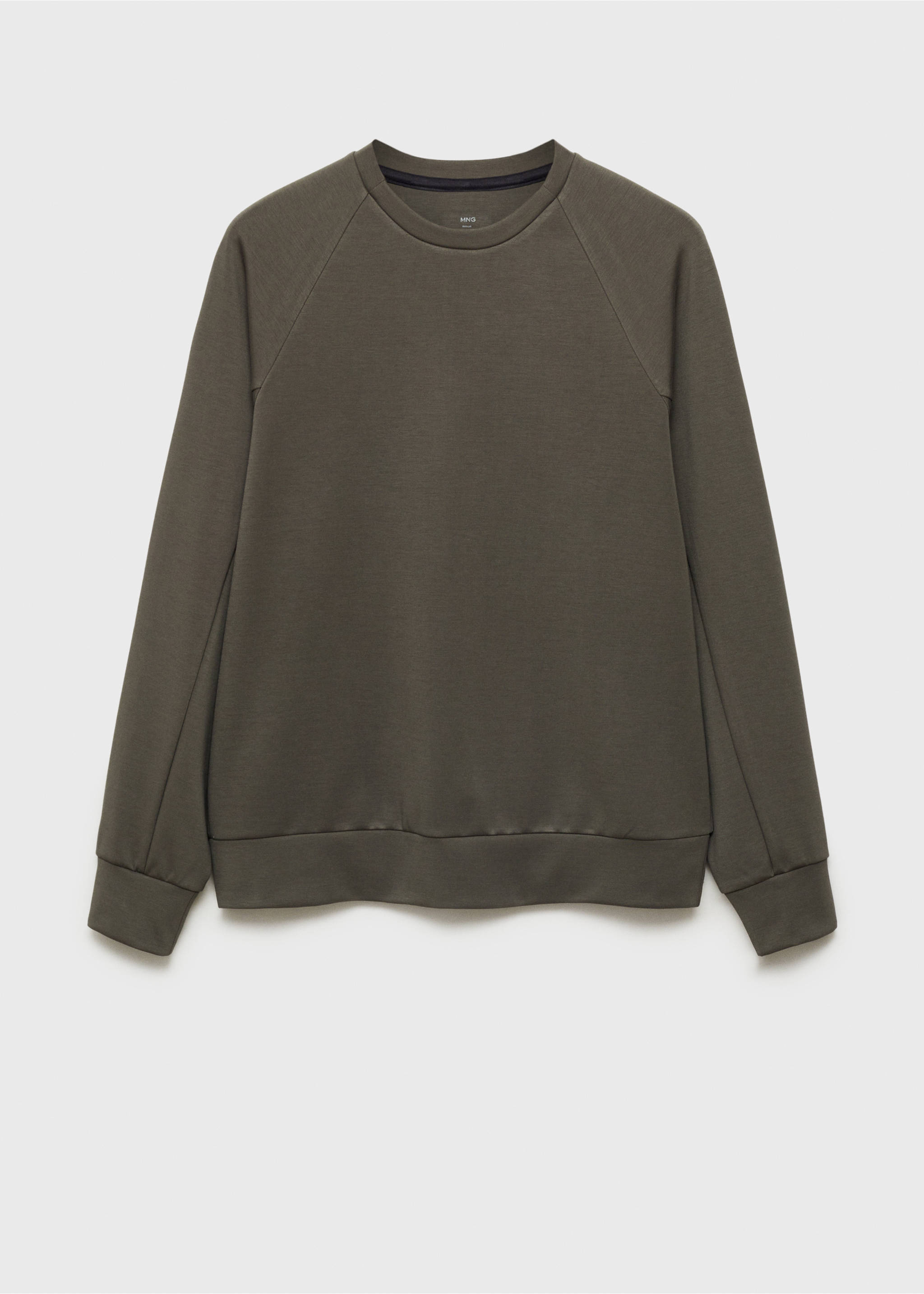 COOLMAX® crew-neck sweatshirt - Article without model, Medium Green. Ref: 87064406-00.