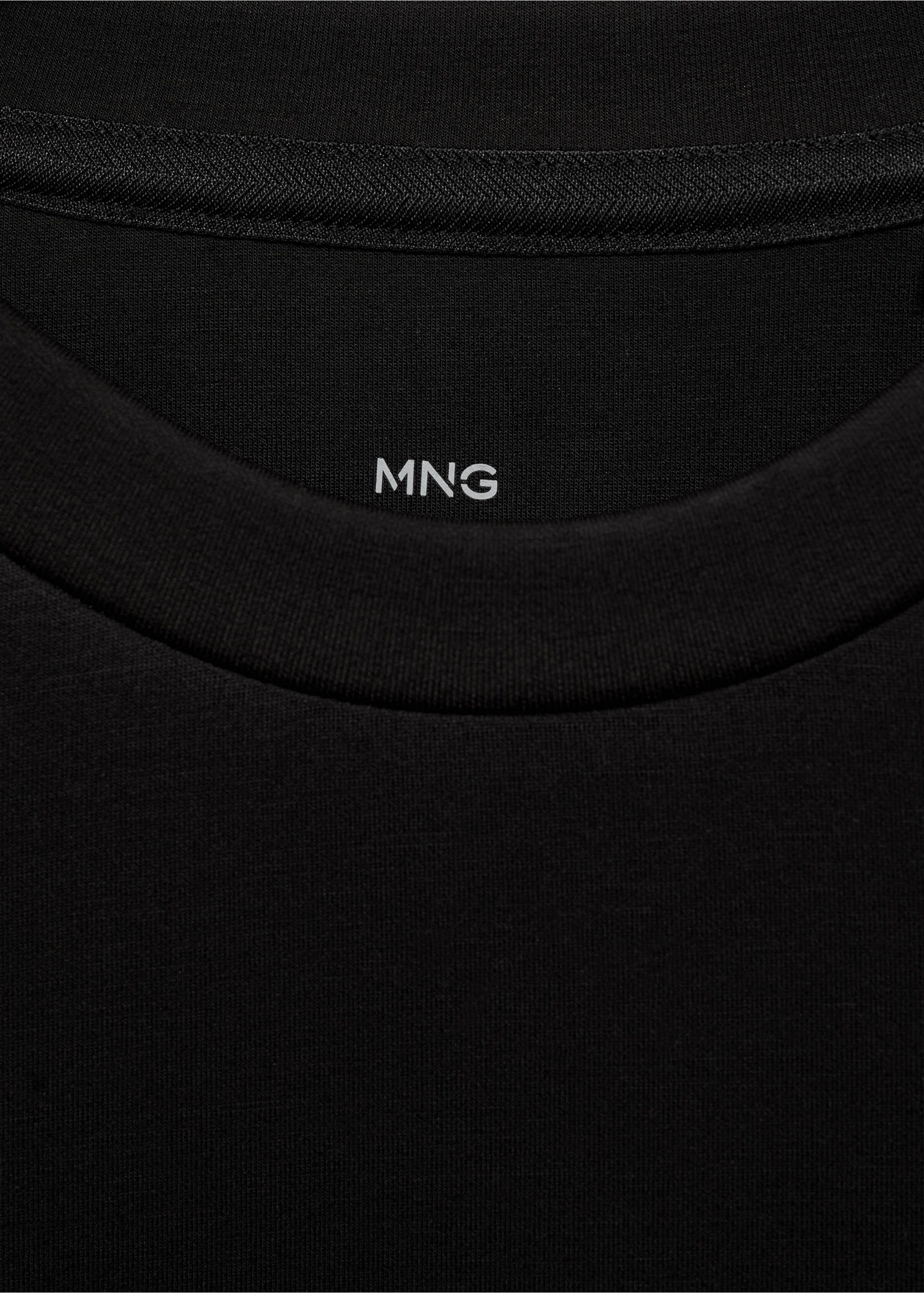 Sweatshirt de gola redonda COOLMAX® - Pormenor do artigo 8, Preto. Ref: 87064406-00.