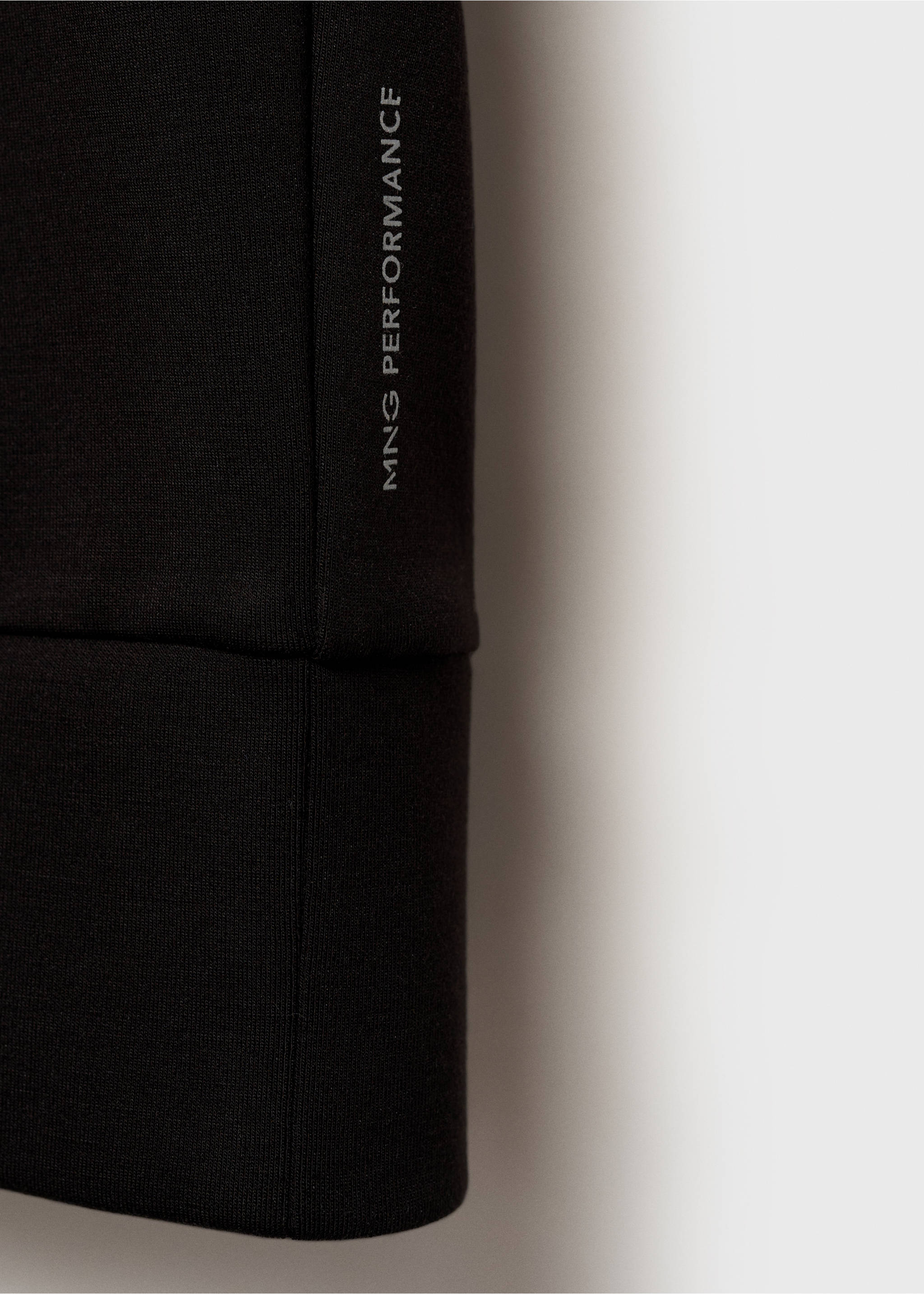 Sweatshirt de gola redonda COOLMAX® - Pormenor do artigo 0, Preto. Ref: 87064406-00.