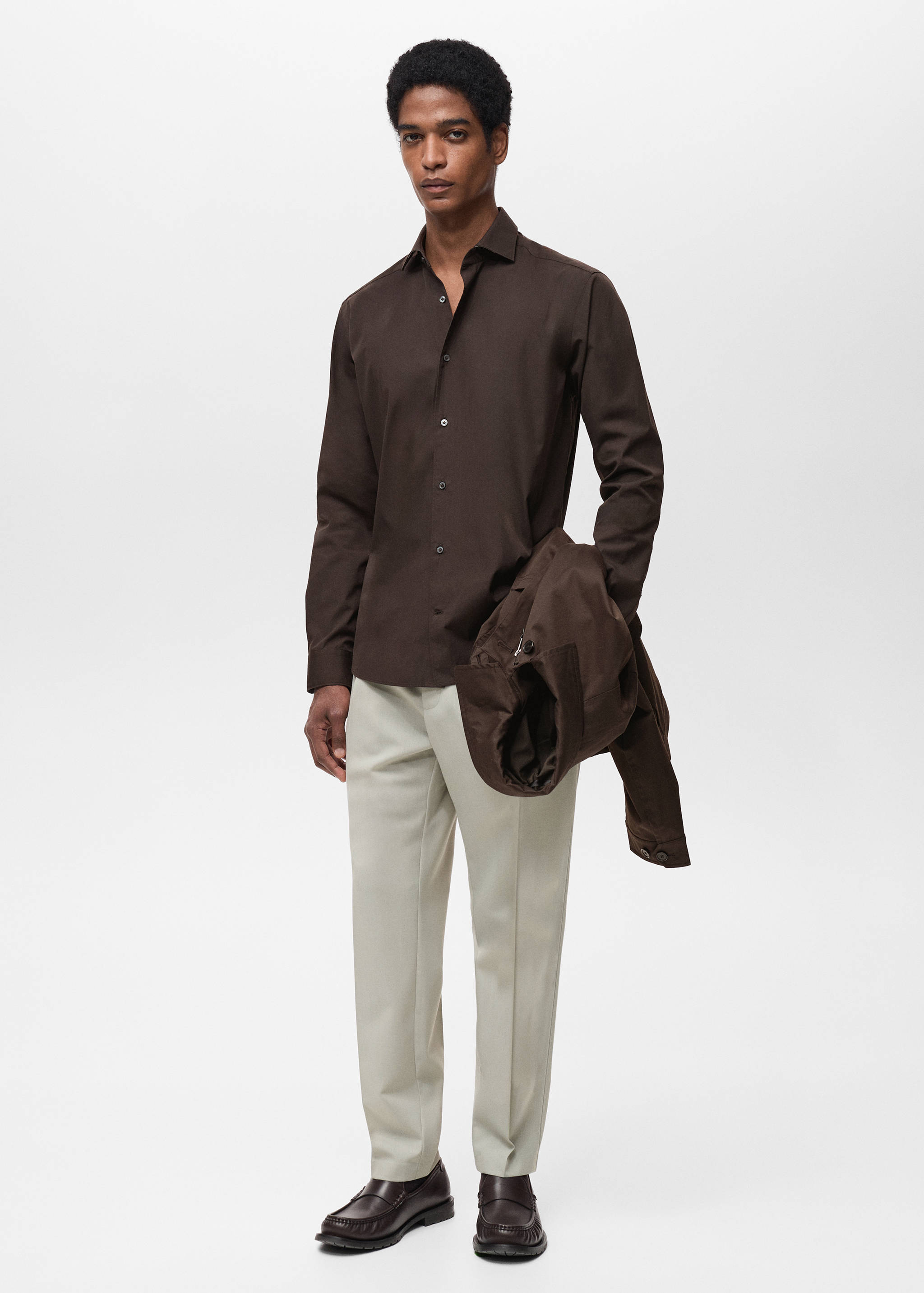 Camisa regular 100% algodón - Plano general