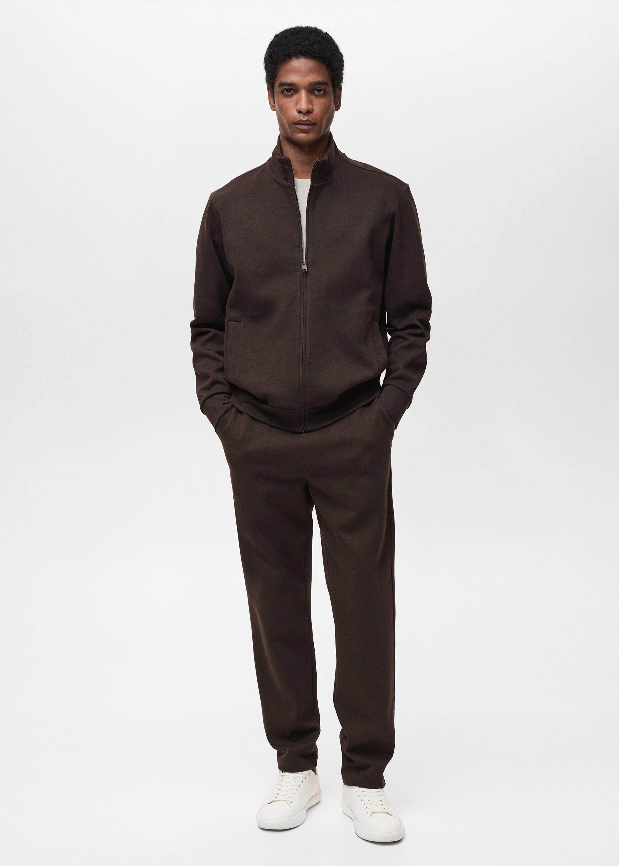 Βαμβακερό joggers με ελαστική μέση - Γενικό πλάνο