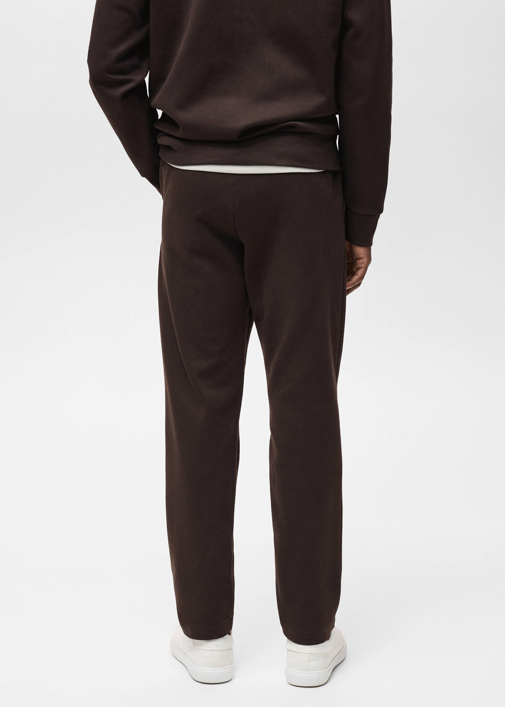 Βαμβακερό joggers με ελαστική μέση - Πίσω όψη προϊόντος