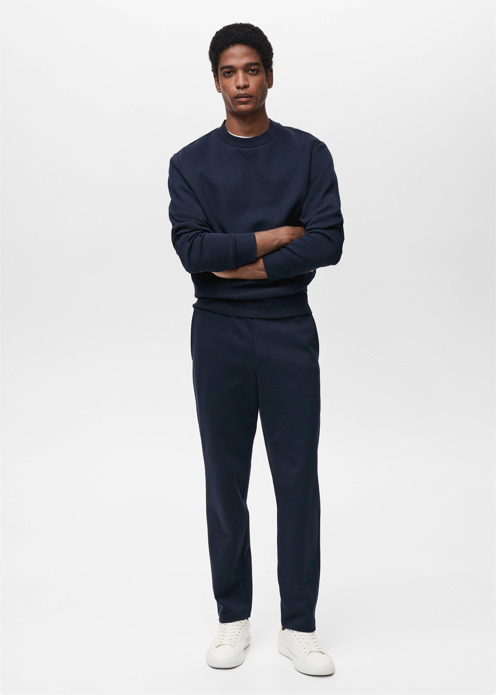 Βαμβακερό joggers με ελαστική μέση - Γενικό πλάνο