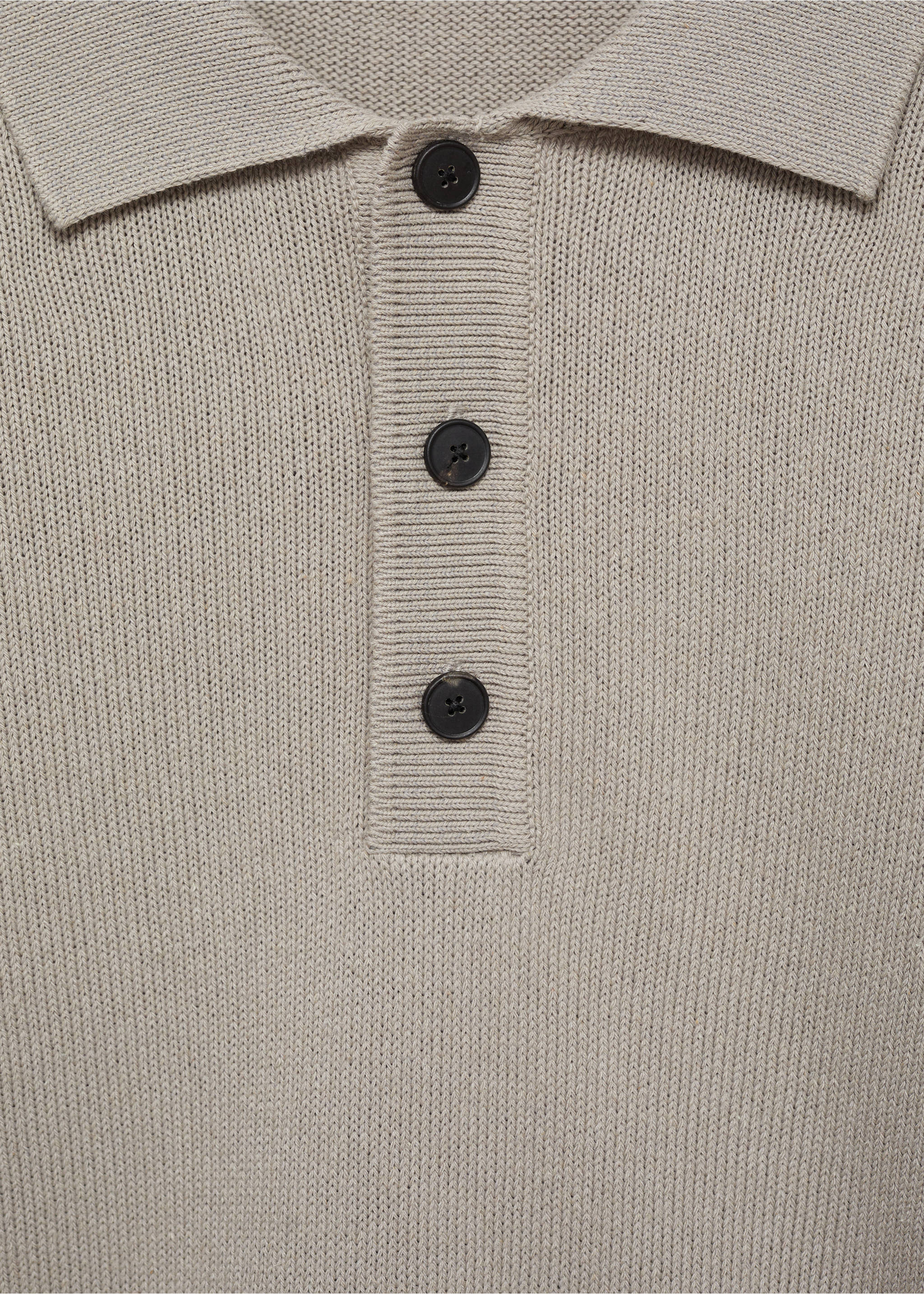 Polo punto algodón - Detalle del artículo 8, Gris hielo. Ref: 87064410-00.