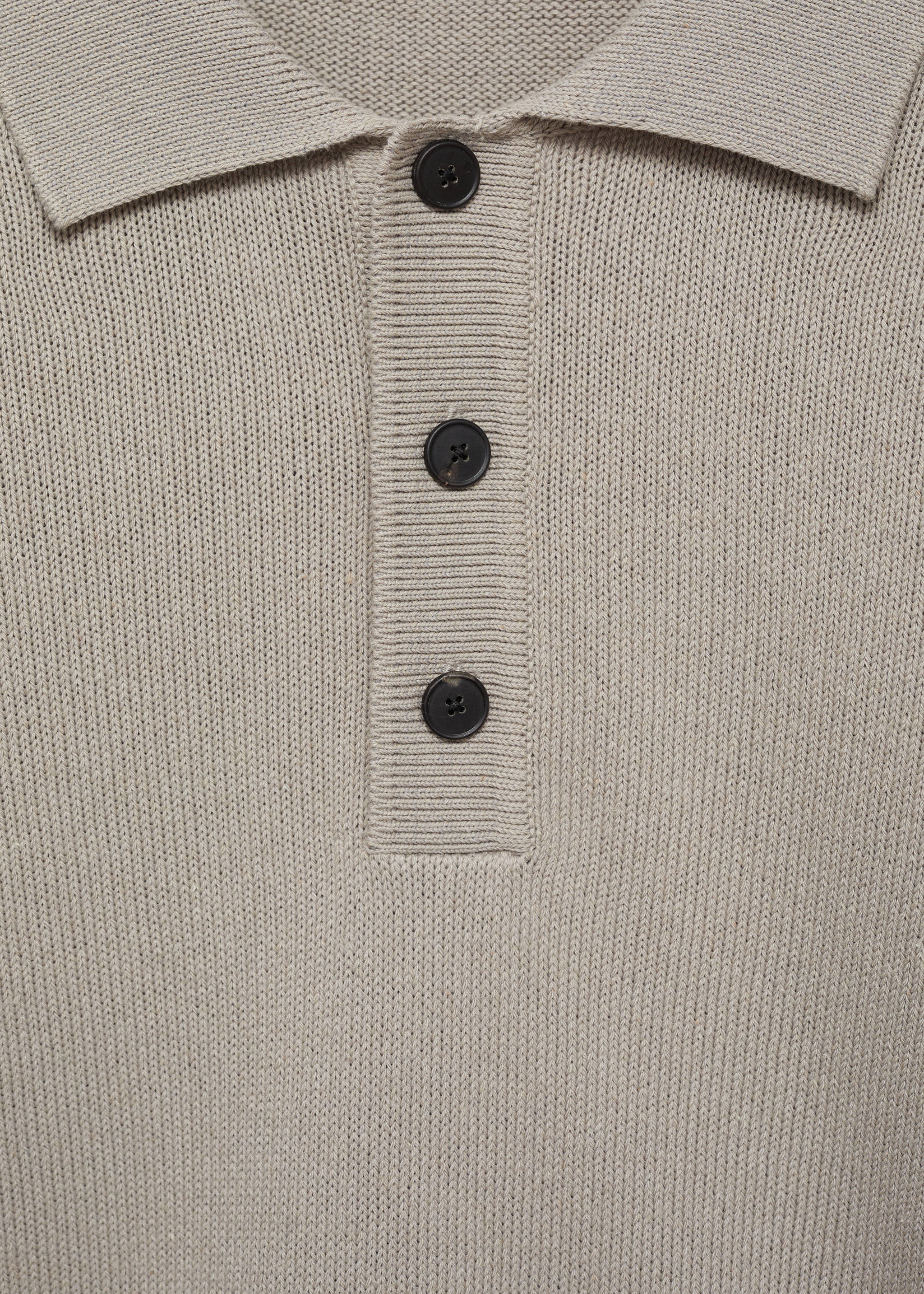 Cotton knitted polo shirt - Details of the article 8