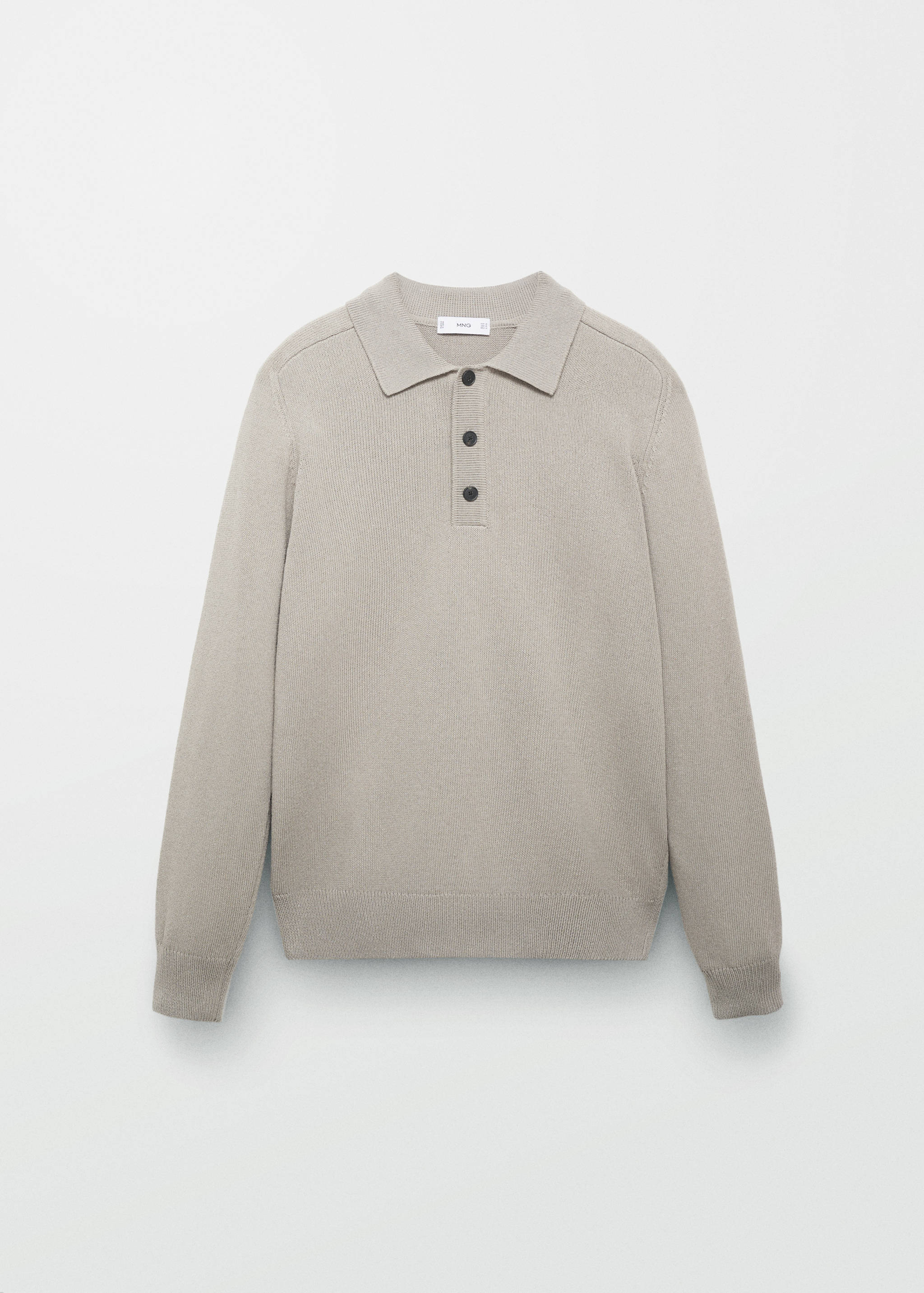 Cotton knitted polo shirt - Details of the article 5