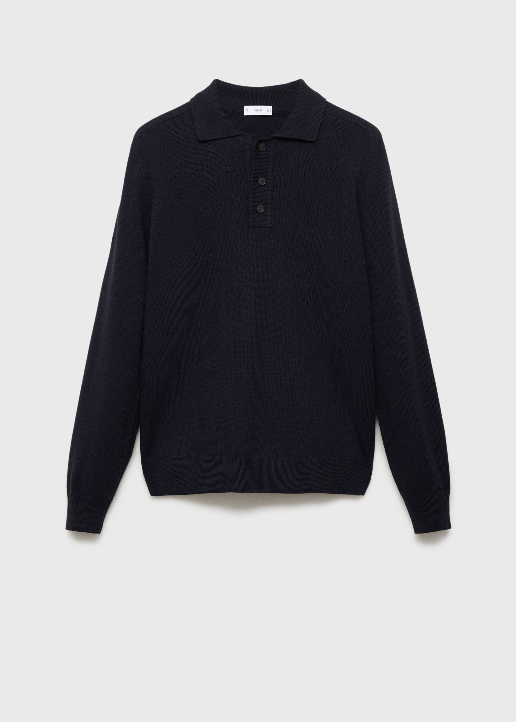 Cotton knitted polo shirt - Article without model