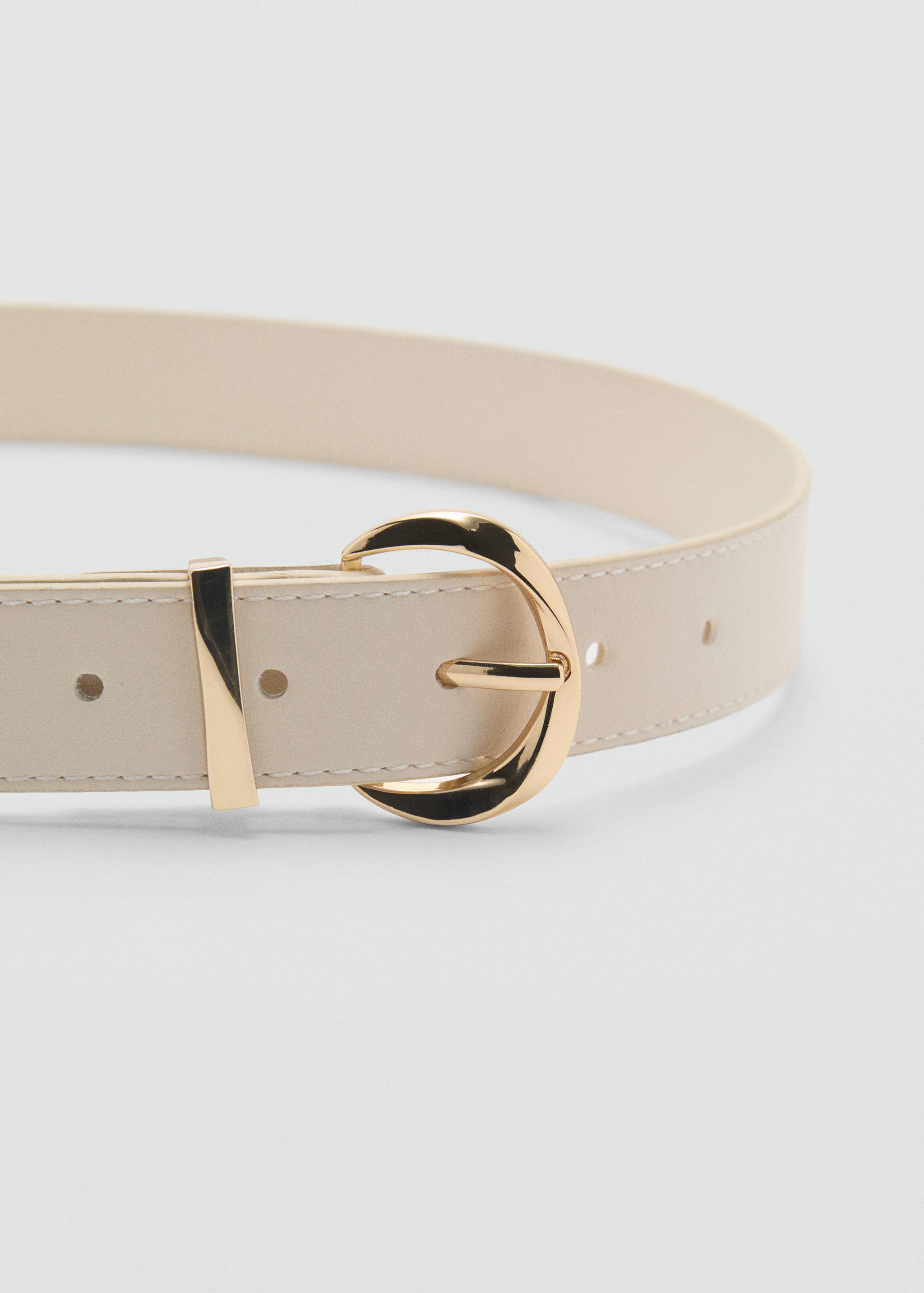 Oval buckle belt - Medium plane