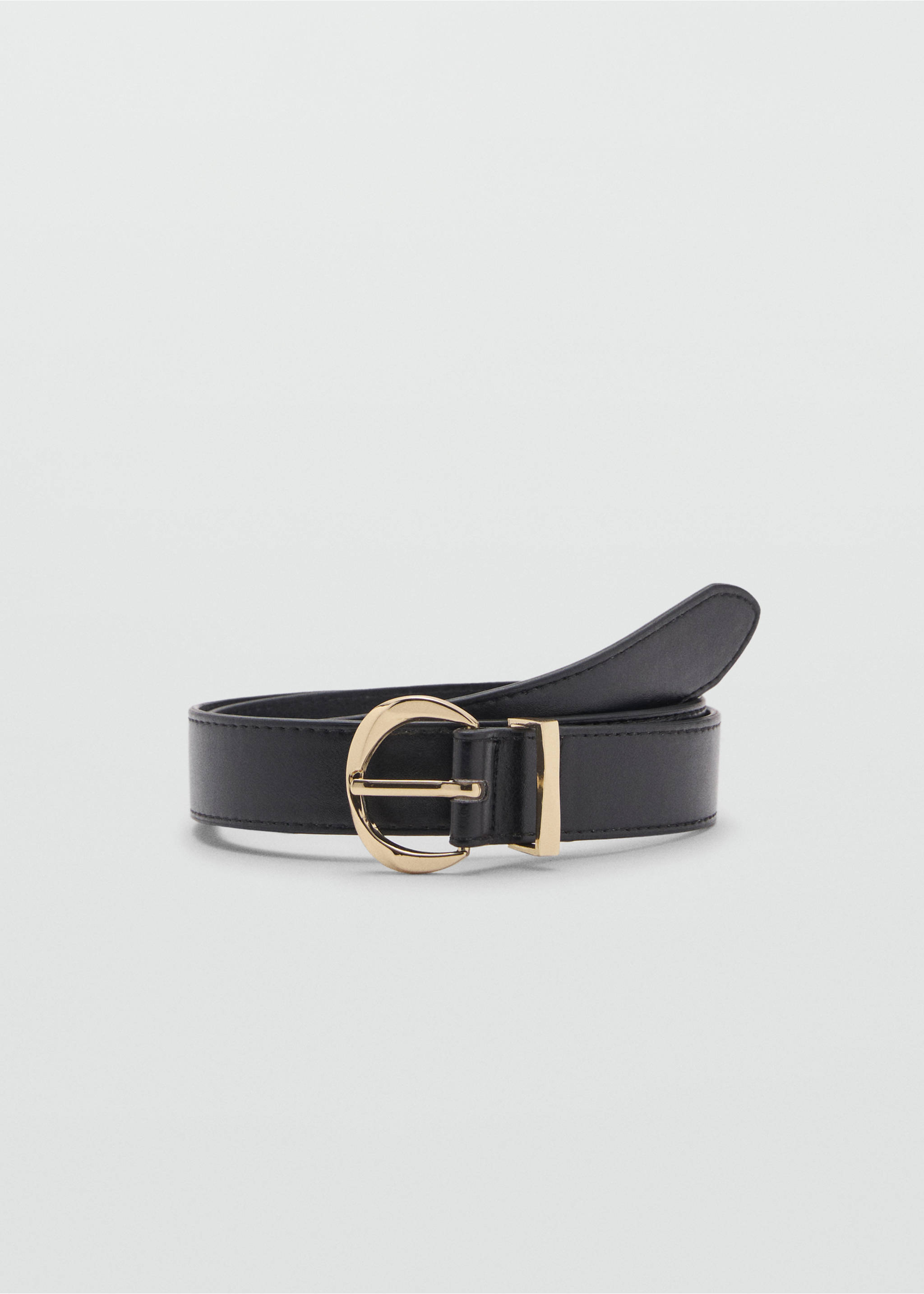 Ceinture boucle ovale - Article sans modèle, Noir. Ref: 87064414-00.