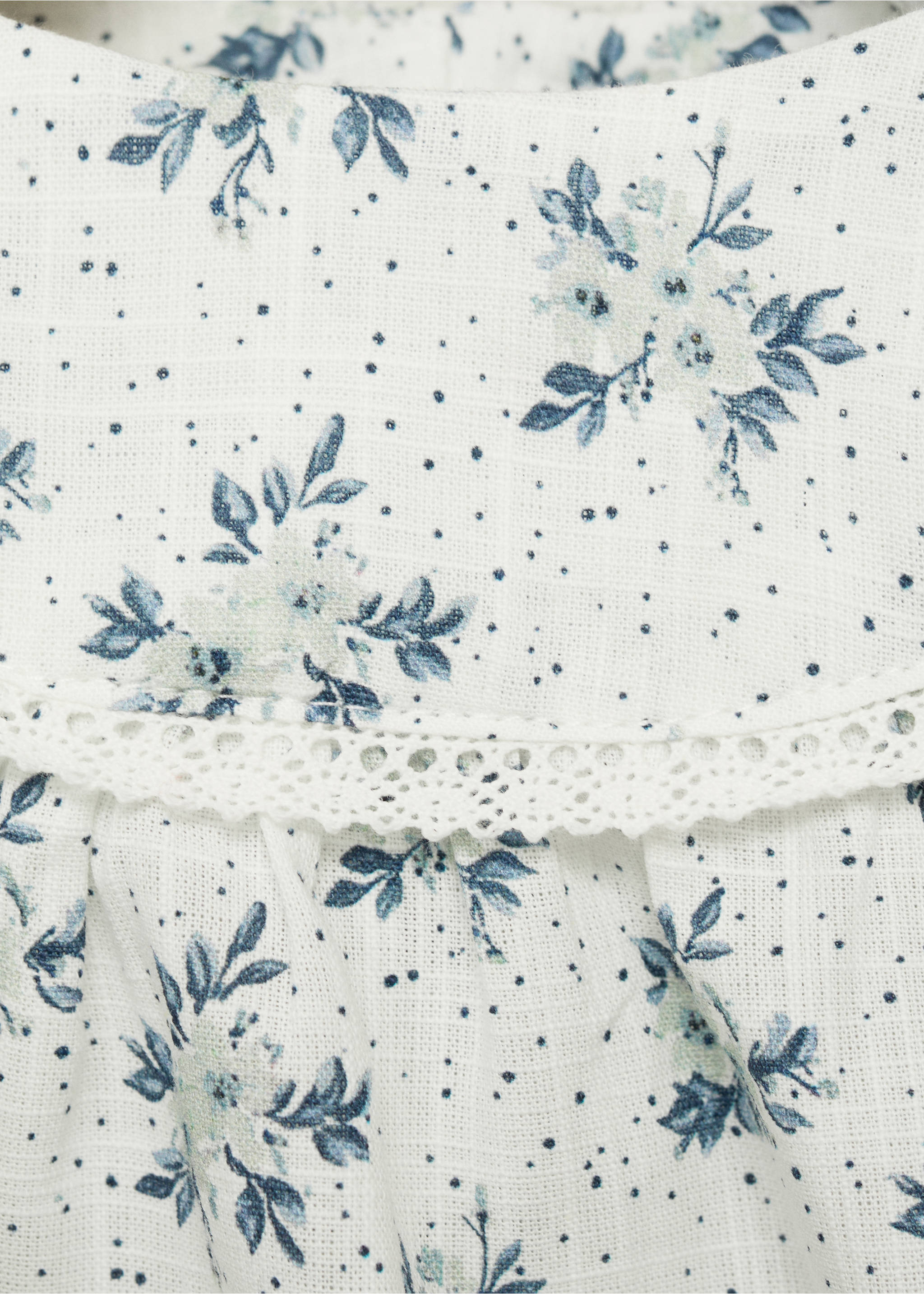 Robe et culotte imprimées - Détail de l'article 8, Blanc cassé. Ref: 87064415-00.