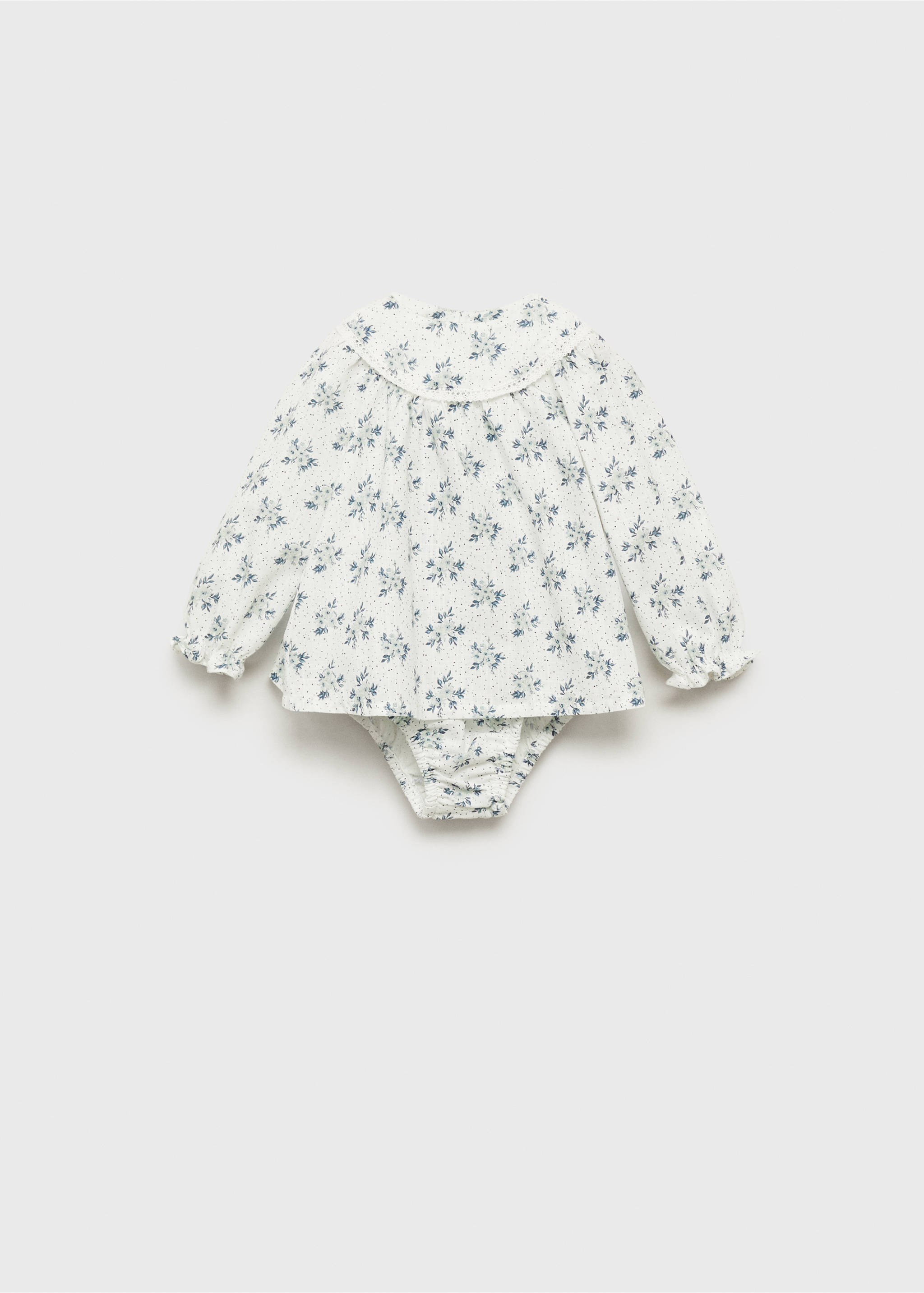 Printed dress and nappy cover - Article without model, Off White. Ref: 87064415-00.
