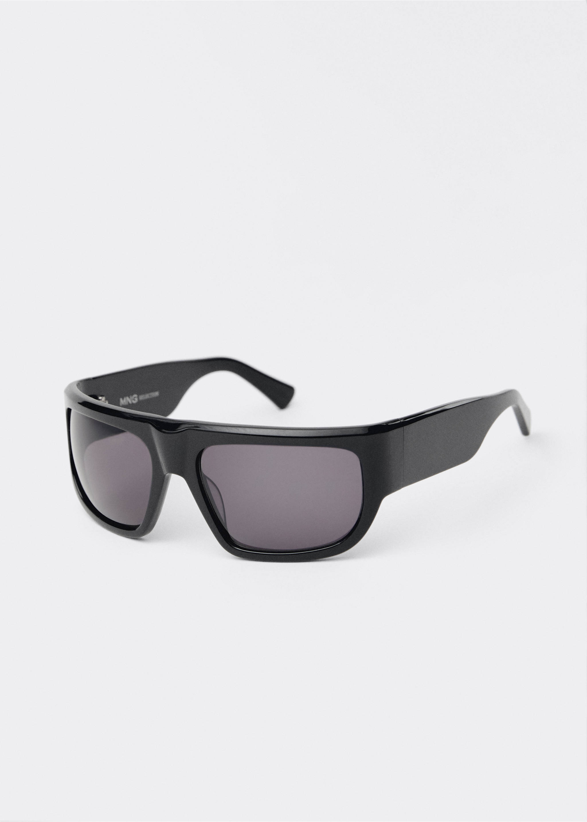 Gafas de sol montura rectangular - Plano medio, Negro. Ref: 87064419-00.