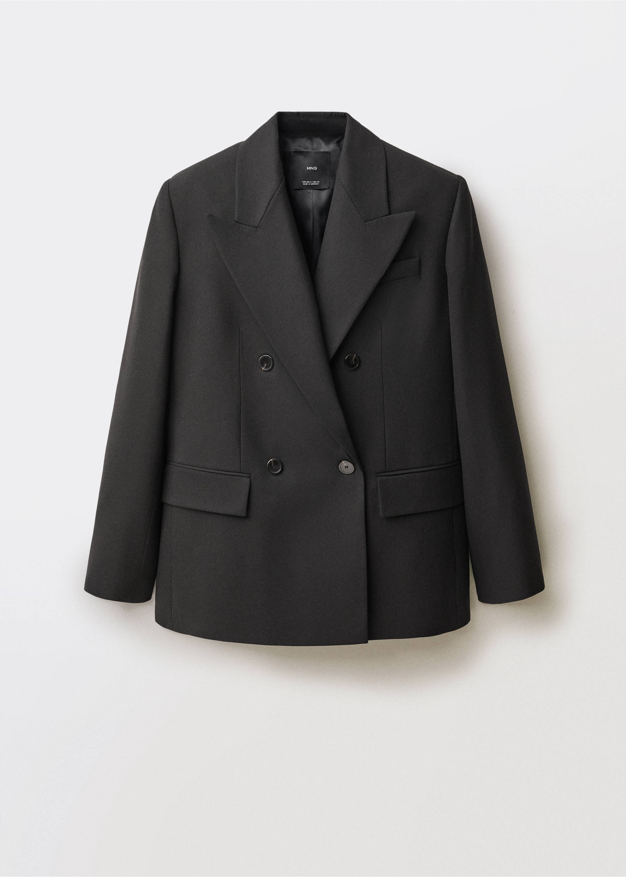 Wool-blend suit blazer - Article without model, Black. Ref: 87064427-00.