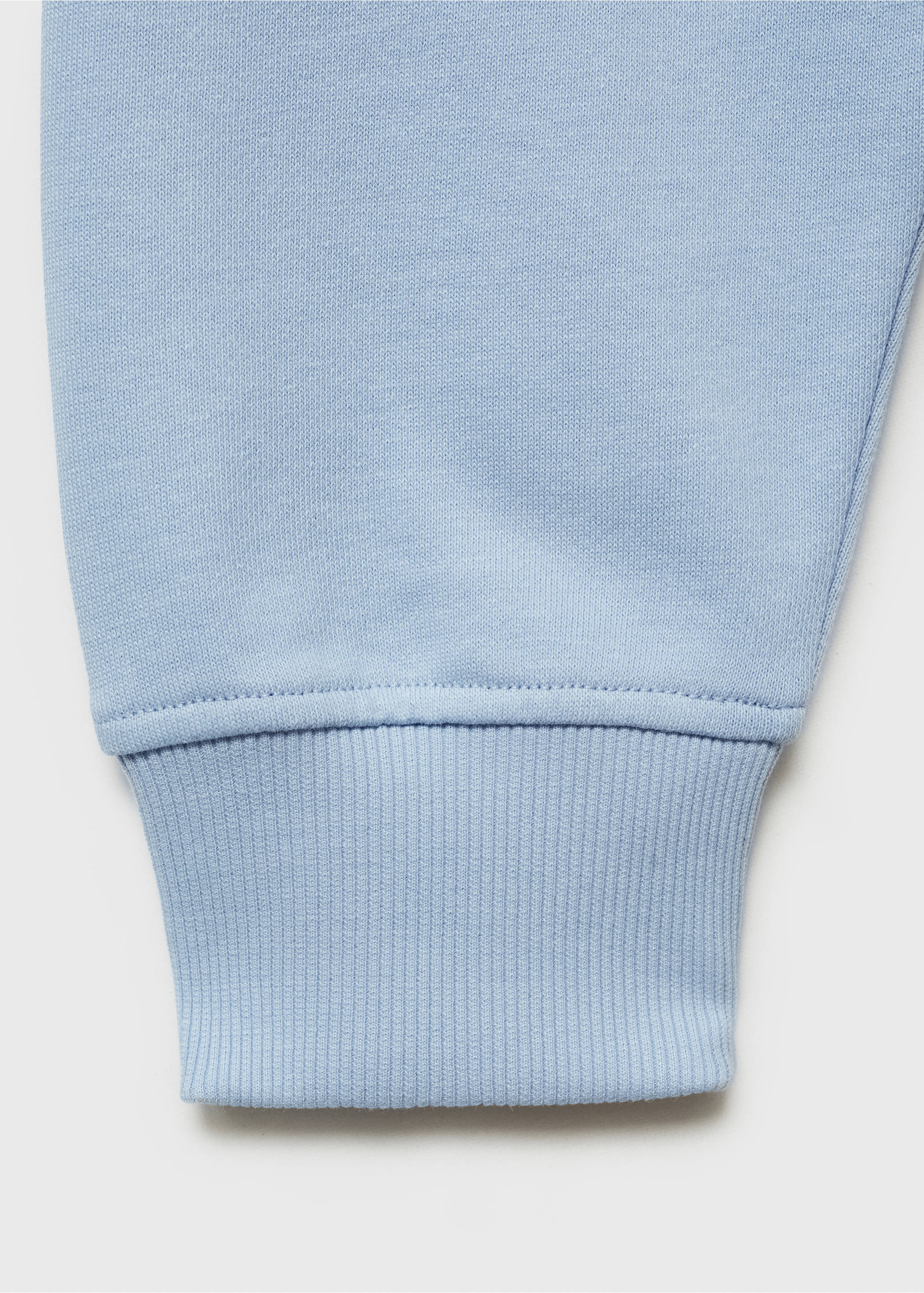 Bluza bawełniana z nadrukowanym napisem - Szczegóły artykułu 0, Błękitny. Ref: 87064784-00.