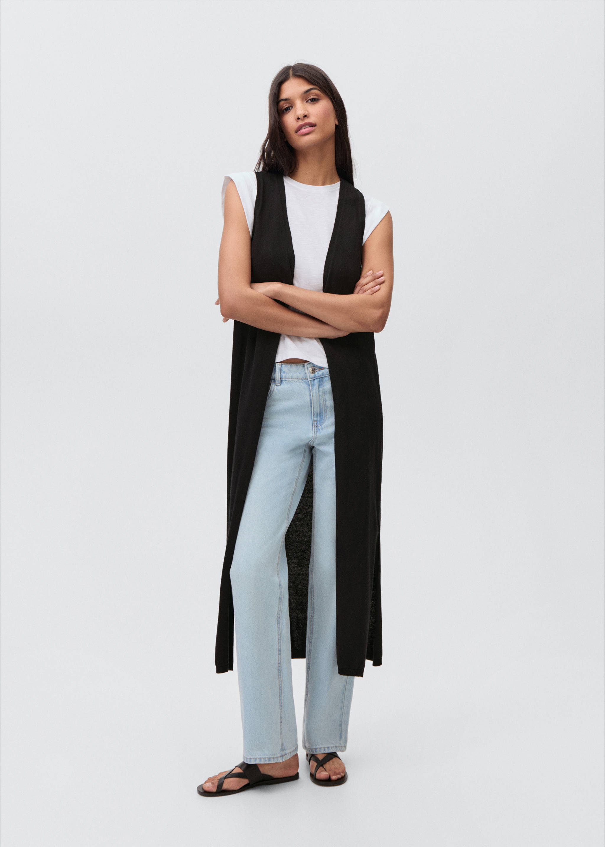 Long cotton vest - General plane