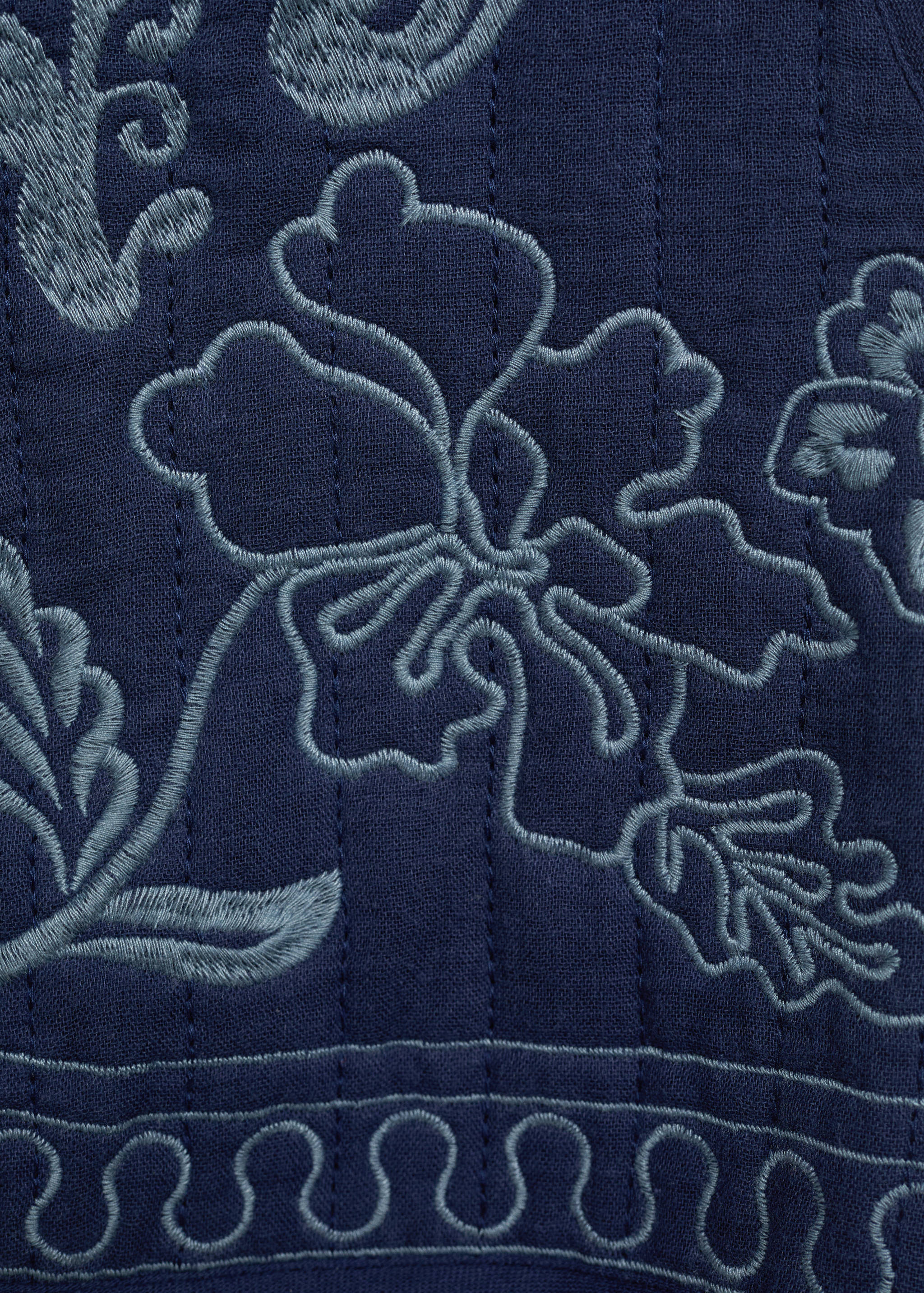 Bestickte Baumwoll-Weste - Detail des Artikels 0