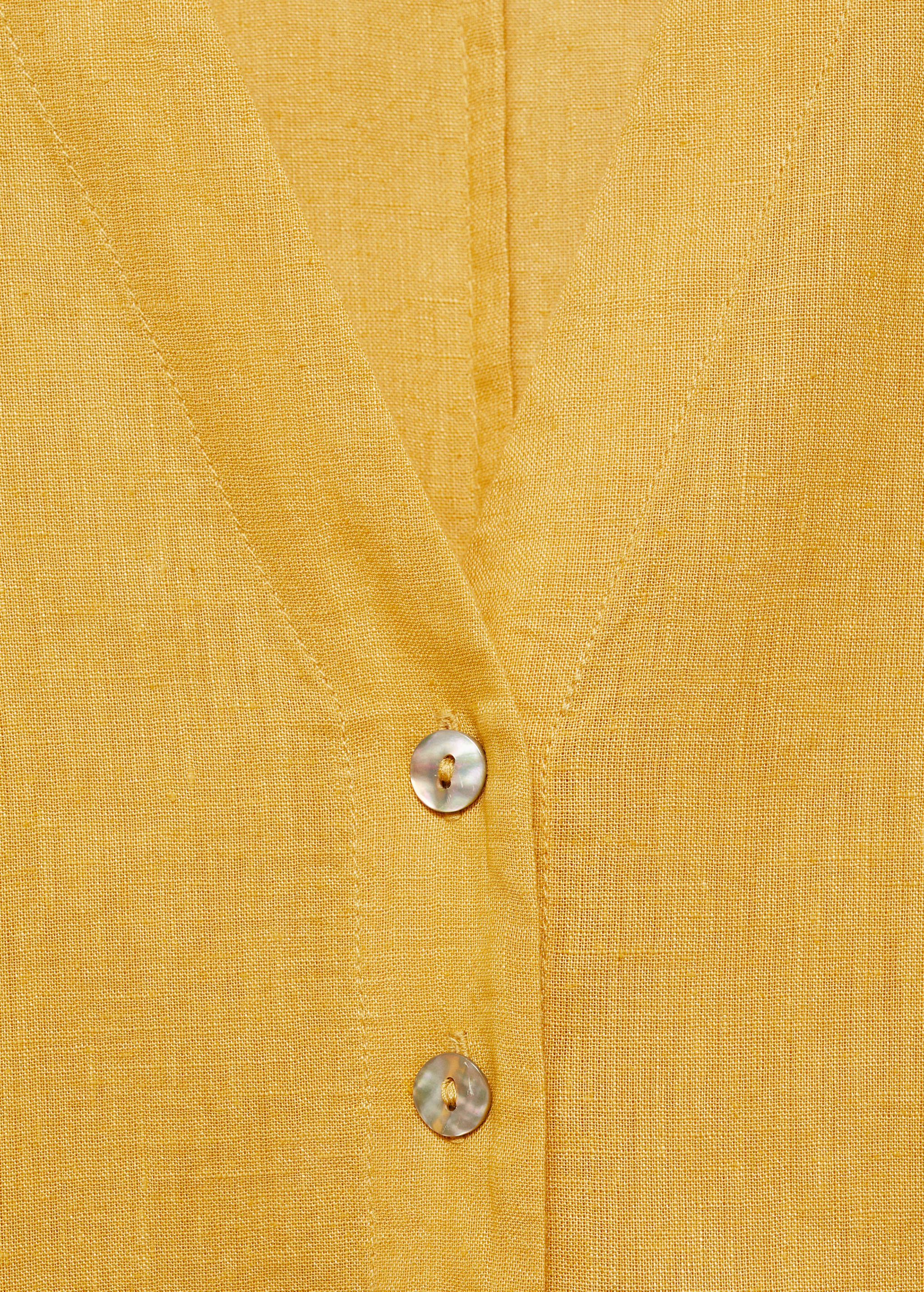 Oversize linen-blend dress - Details of the article 8