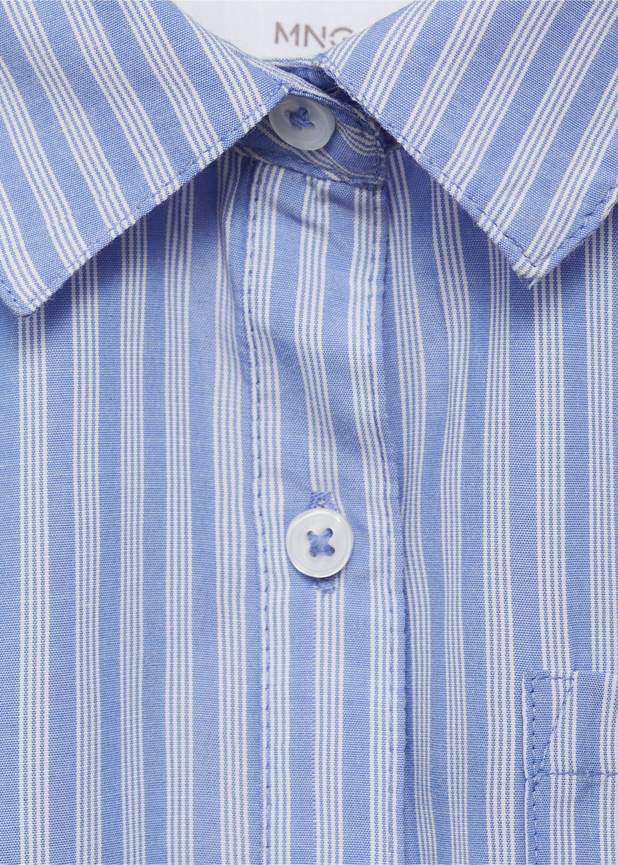 Gestreiftes Hemd - Detail des Artikels 8, Blau. Ref: 87064795-00.
