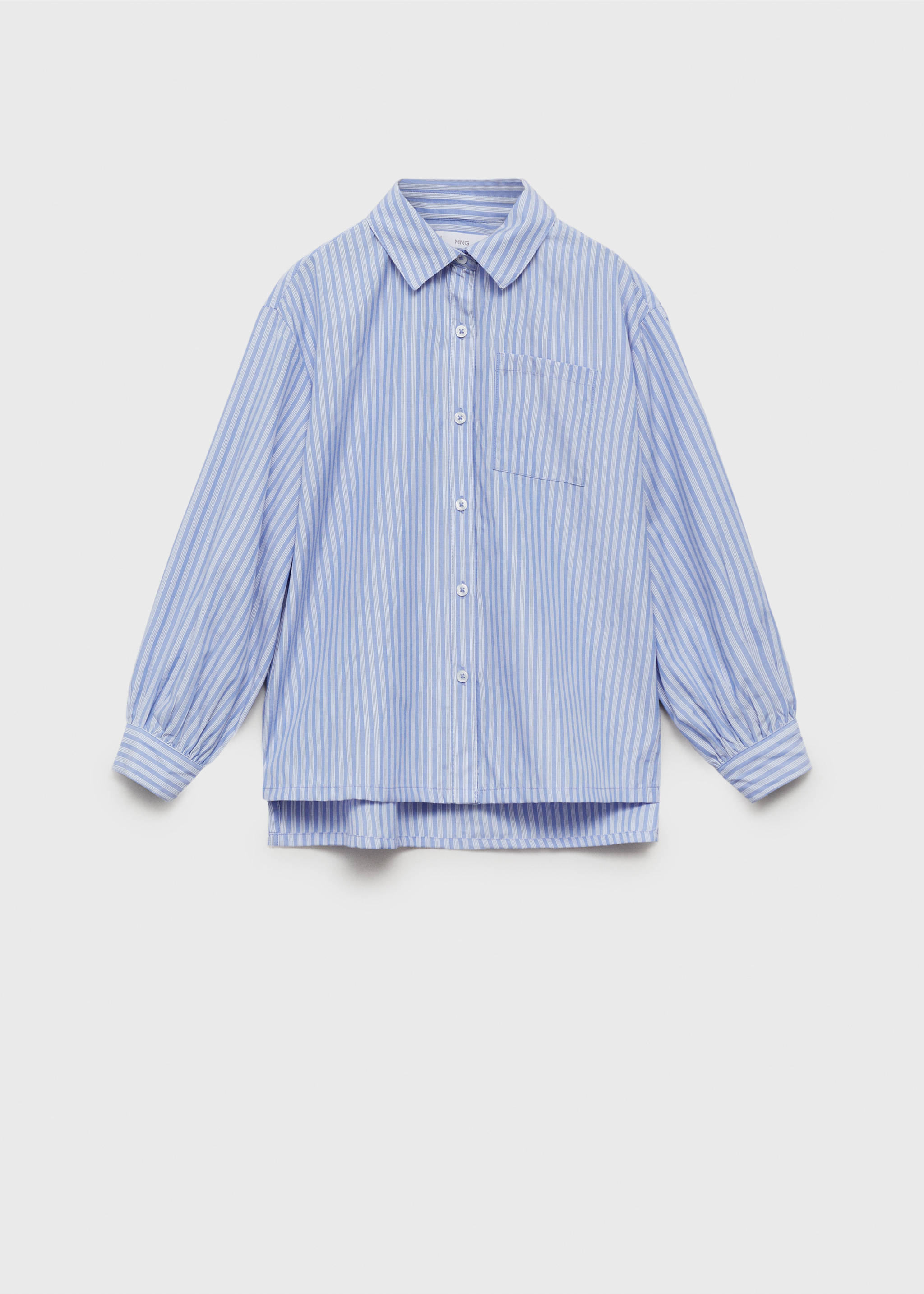Striped shirt - Article without model, Blue. Ref: 87064795-00.