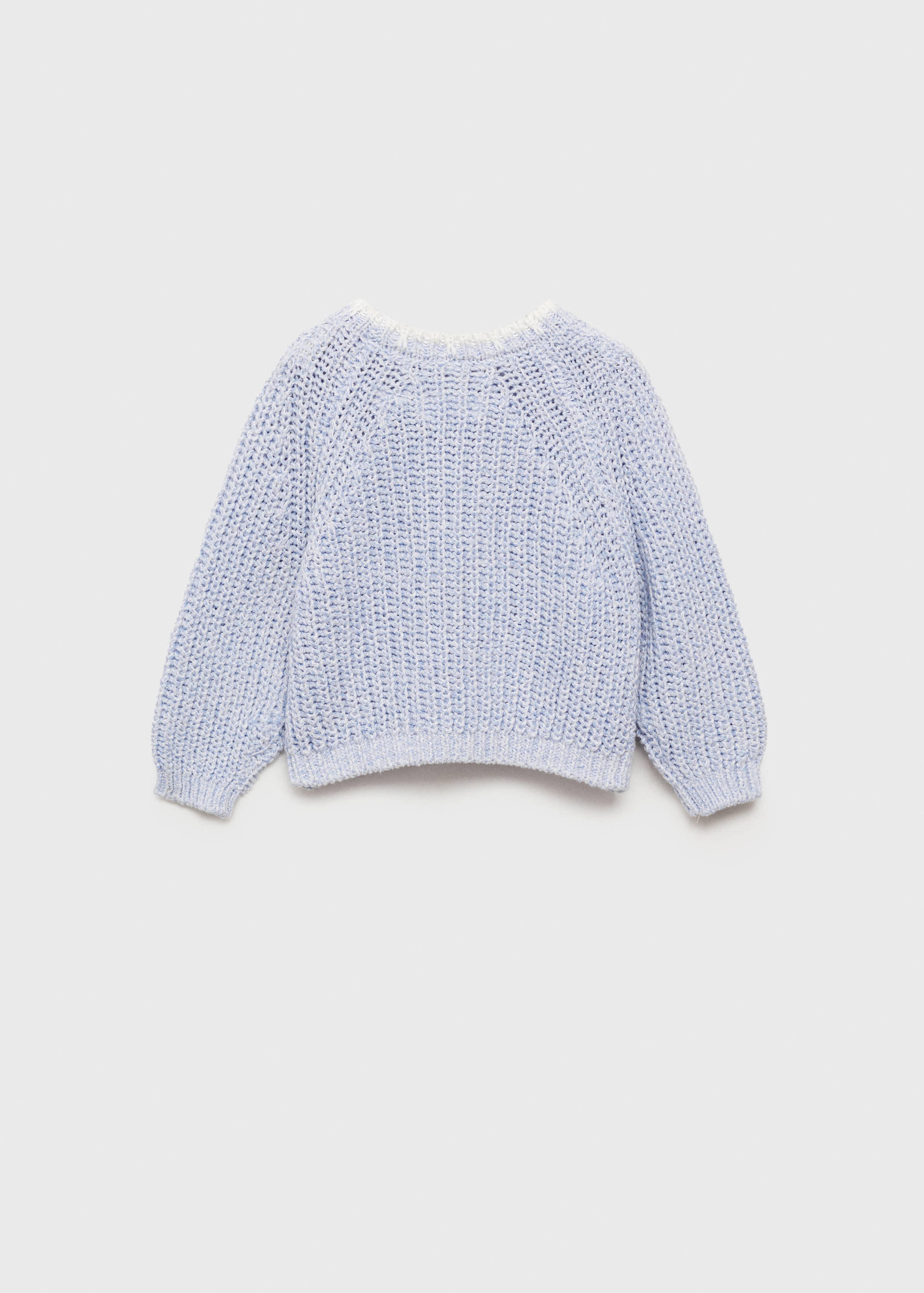 Knitted cotton sweater - Reverse of the article