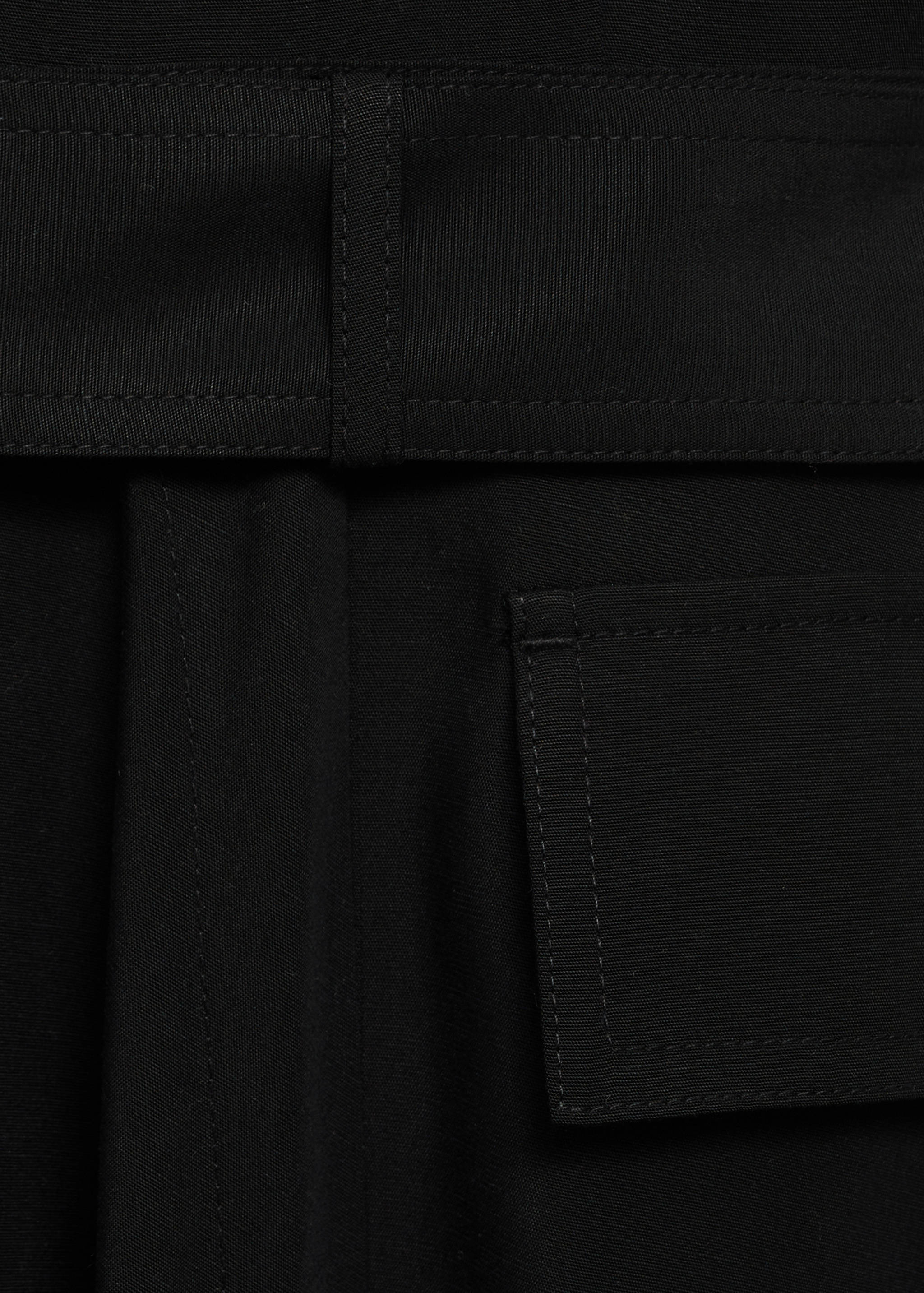 Asymmetrical dress with belt - Details of the article 0