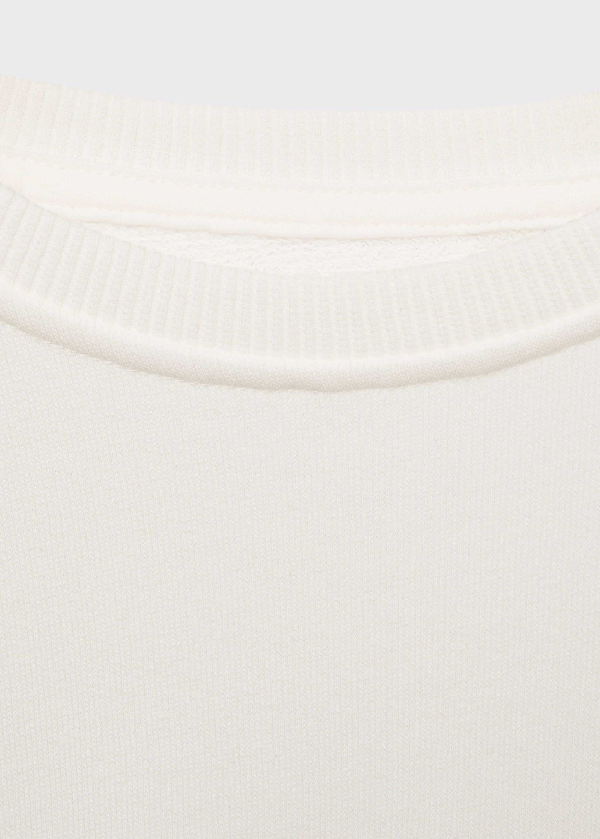 Sweatshirt with floral appliqué - Details of the article 0