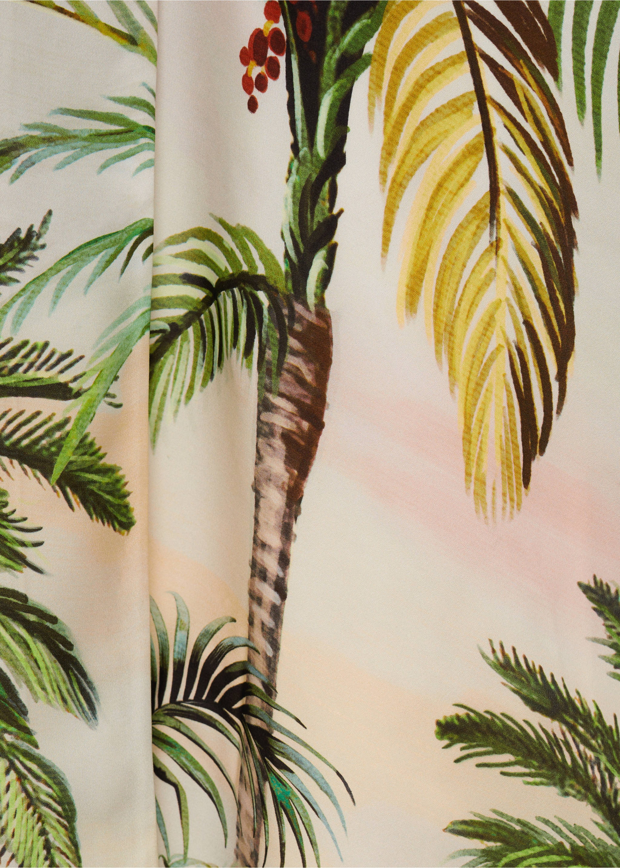 Crossover tropical dress - Details of the article 0, Ecru. Ref: 87064807-00.