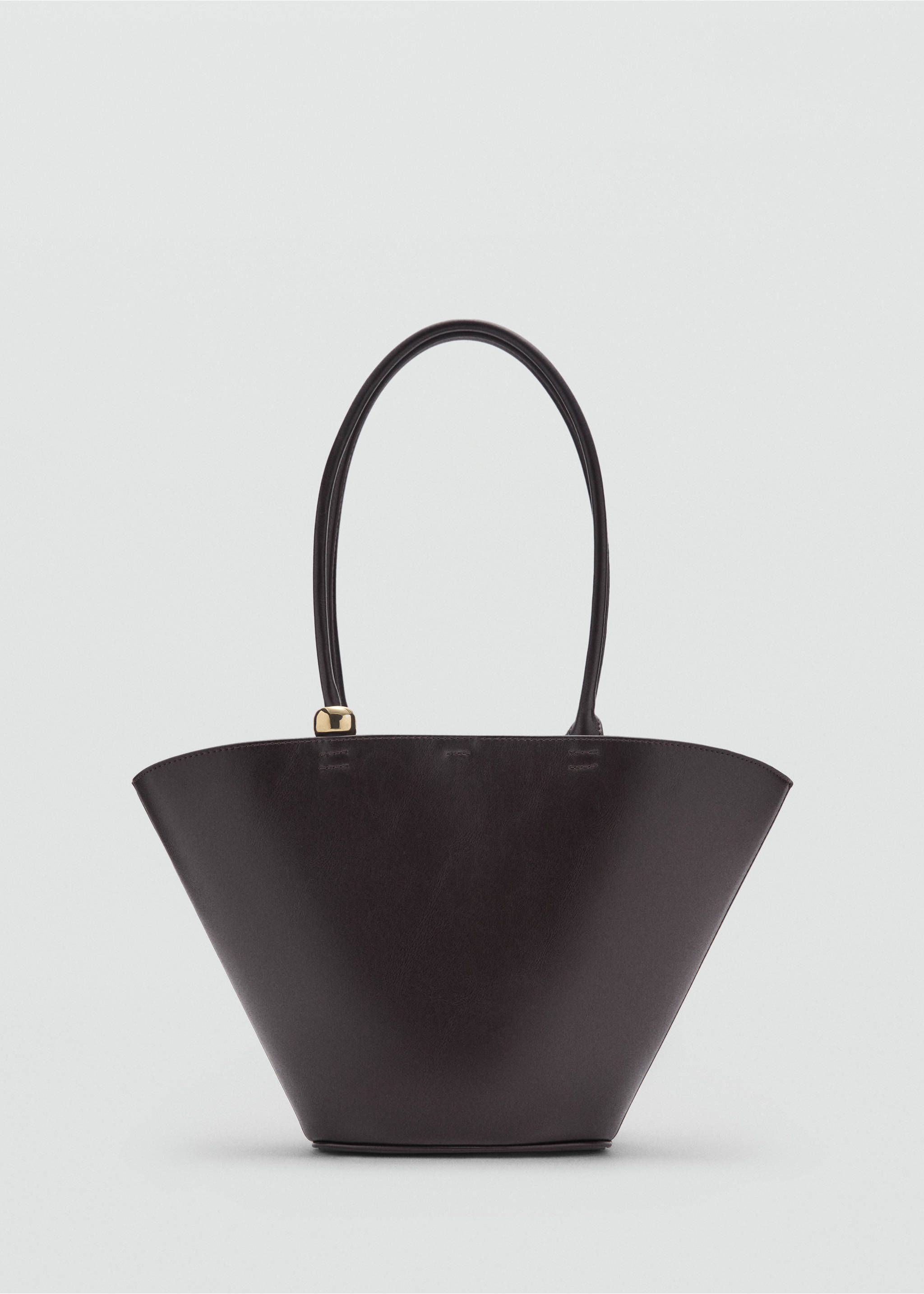 Bolso shopper detalle metálico - Artículo sin modelo, Chocolate. Ref: 87064808-00.