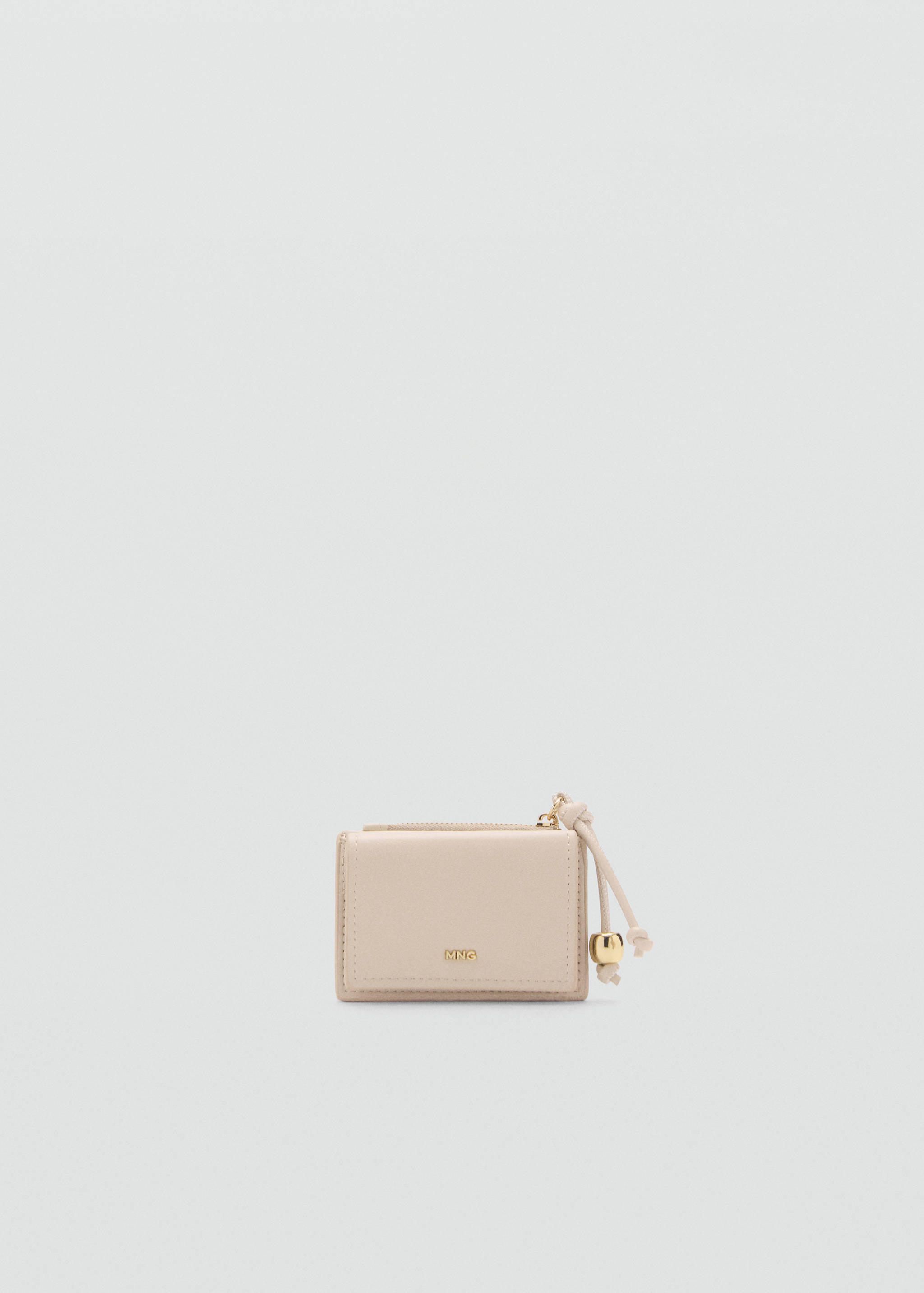 Faux-leather purse with bead detail - Article without model