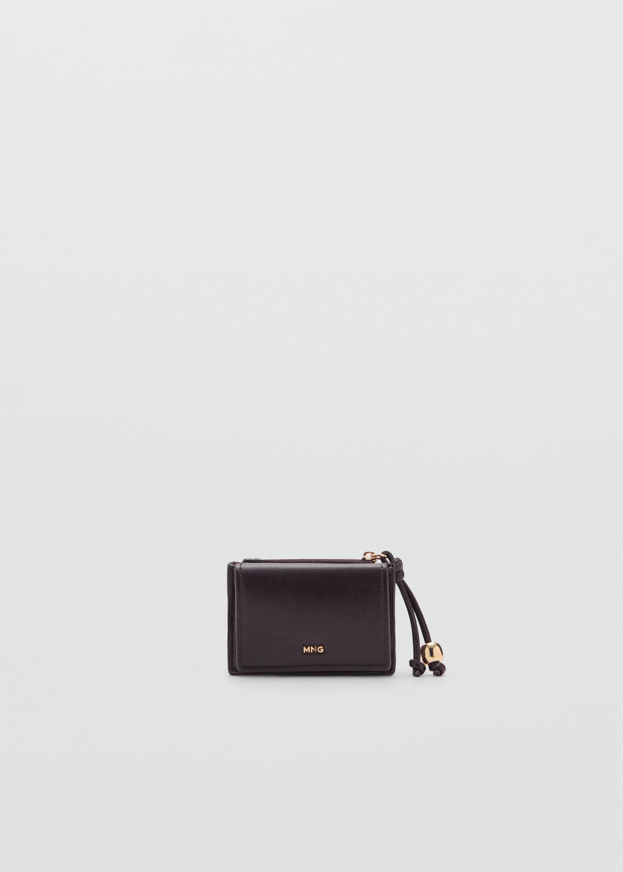 Faux-leather purse with bead detail - Article without model