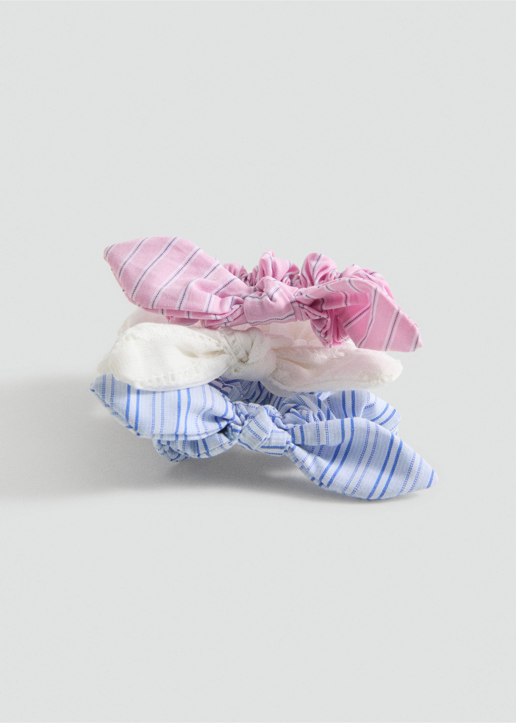 3-pak scrunchies - Middenvlak, Wit. Ref: 87065140-00.