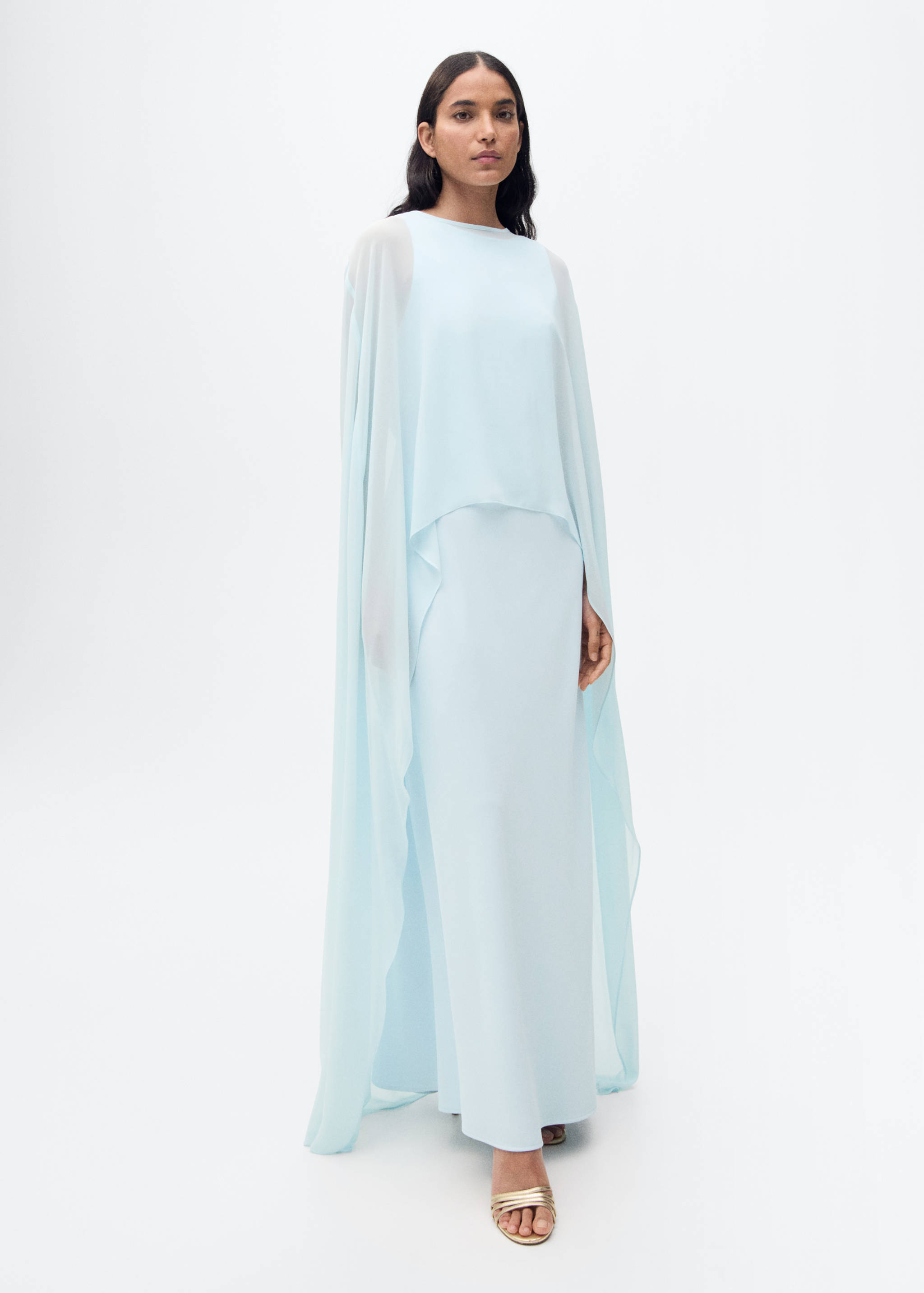 Cape longue semi-transparente - Plan général