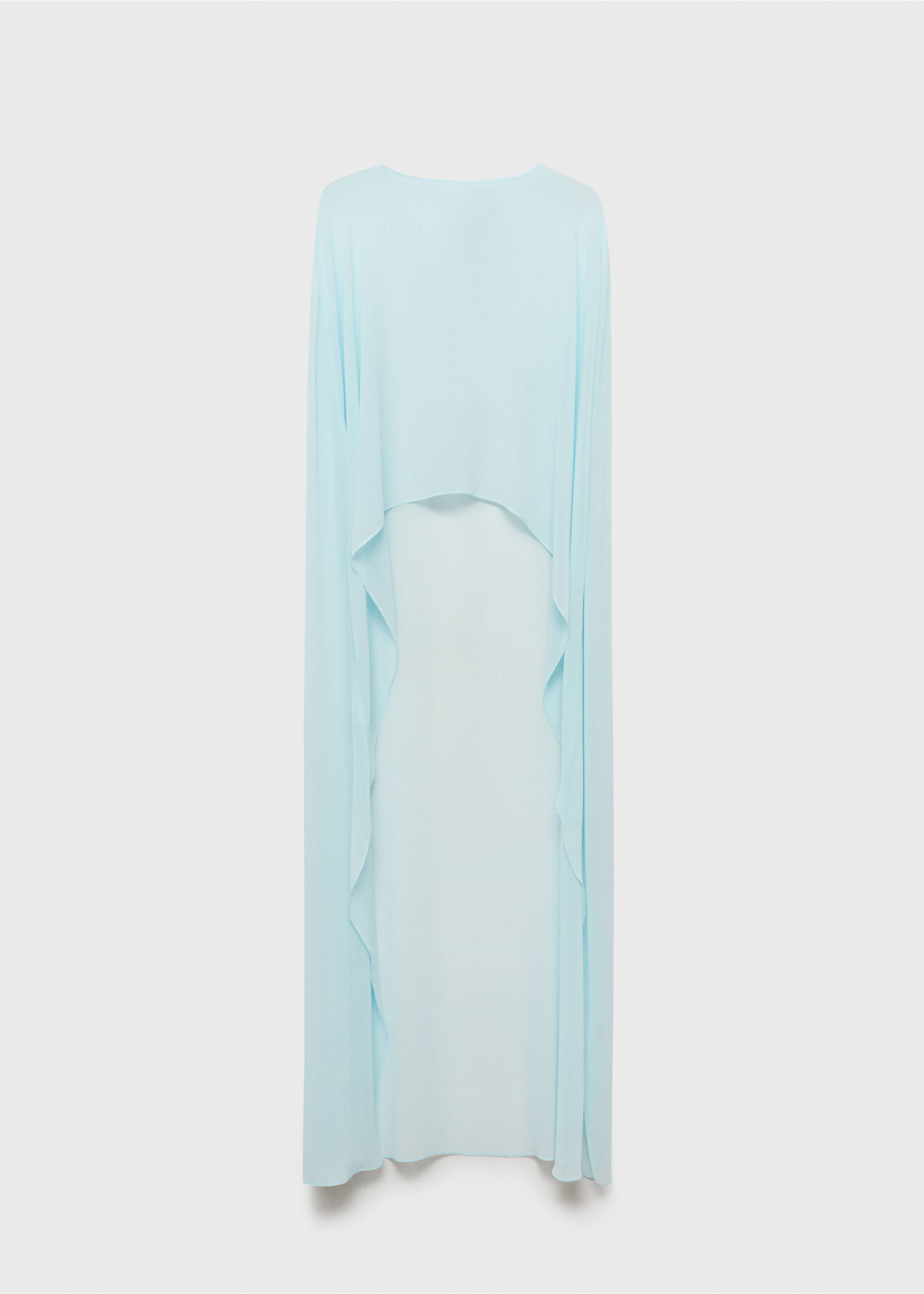 Cape longue semi-transparente - Article sans modèle, Bleu ciel. Ref: 87065724-00.